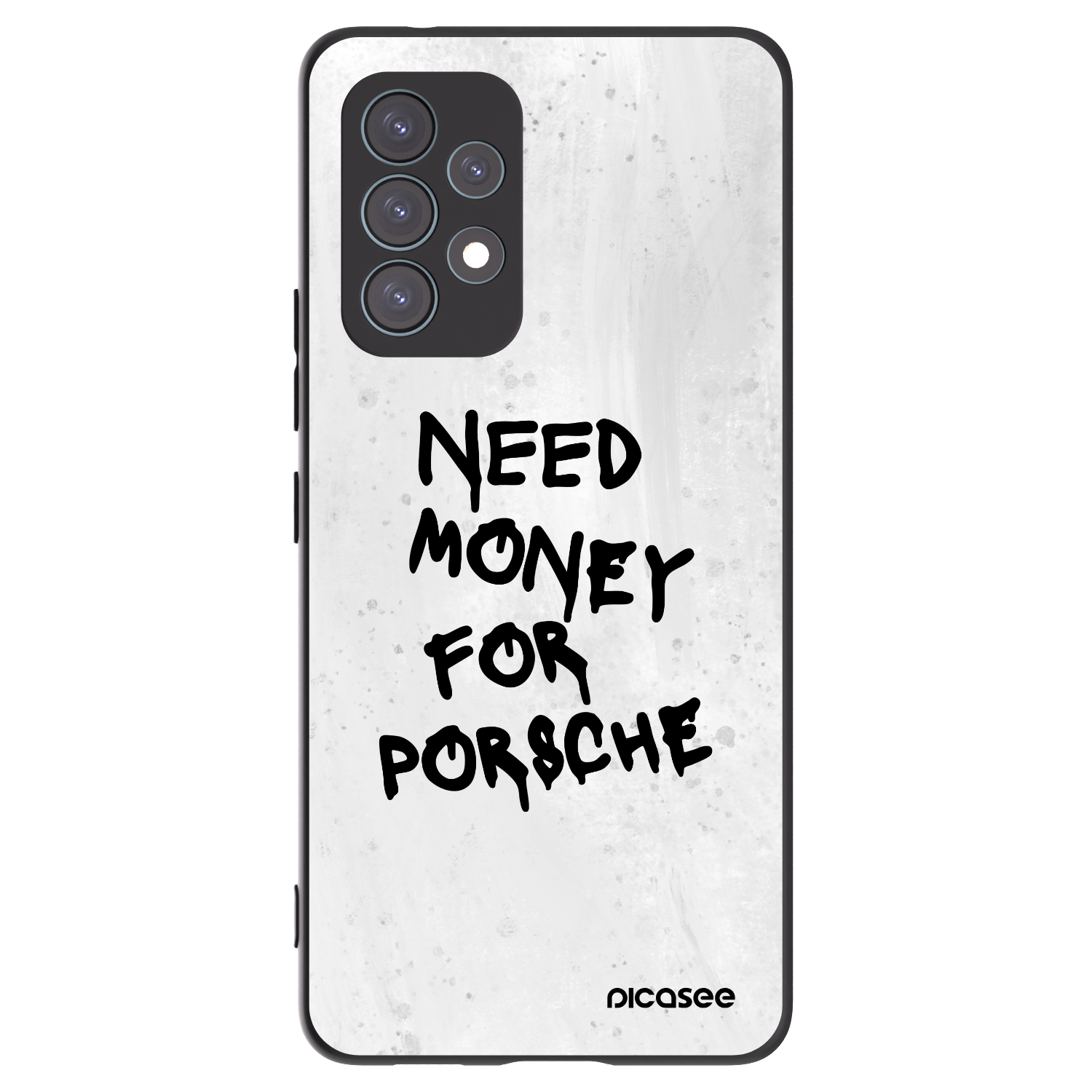 Picasee Μαύρη θήκη σιλικόνης για Samsung Galaxy A53 5G A536 - White Dollar