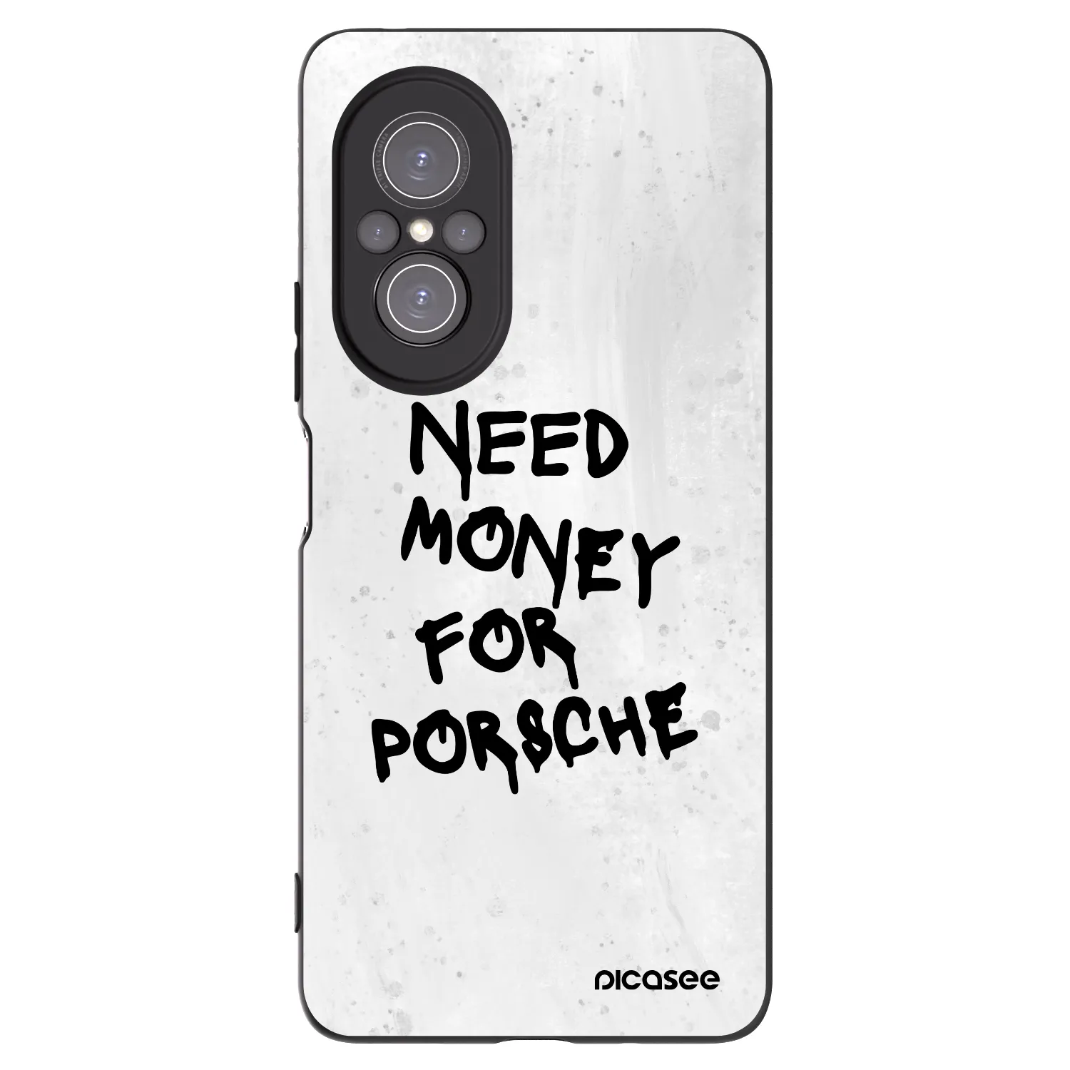 Picasee Μαύρη θήκη σιλικόνης για Huawei Nova 9 SE - White Dollar