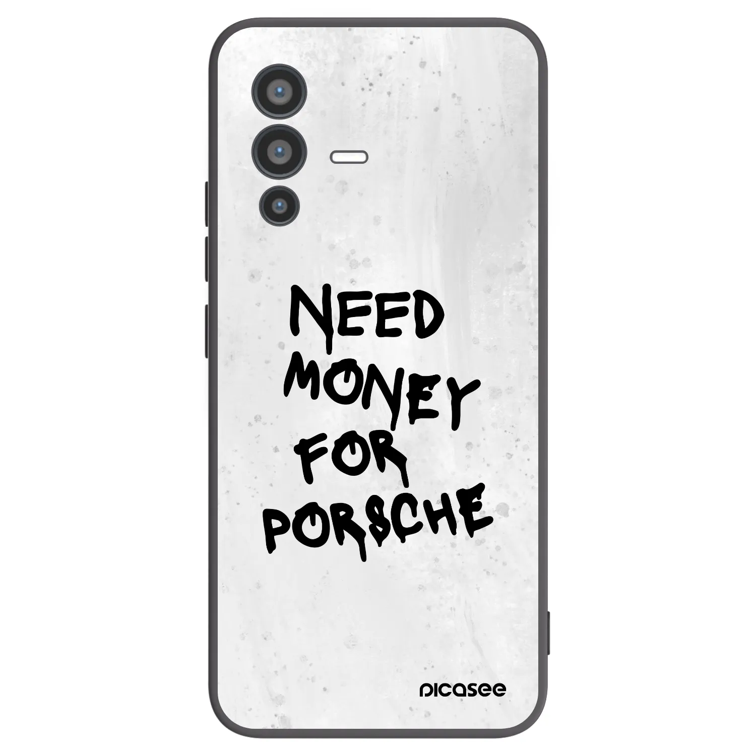 Picasee Μαύρη θήκη σιλικόνης για Vivo V23 5G - White Dollar