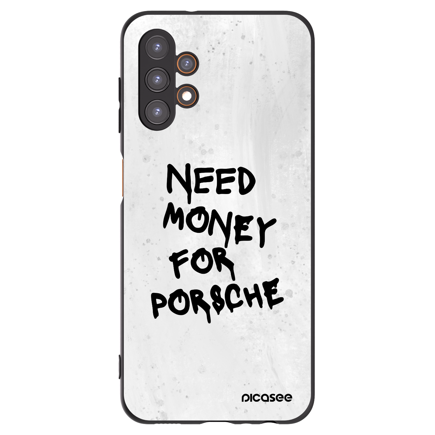 Picasee Μαύρη θήκη σιλικόνης για Samsung Galaxy A13 4G A135 - White Dollar