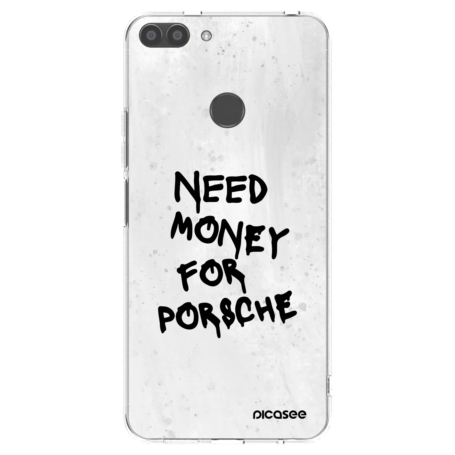 Picasee διαφανής θήκη σιλικόνης Huawei P Smart - White Dollar