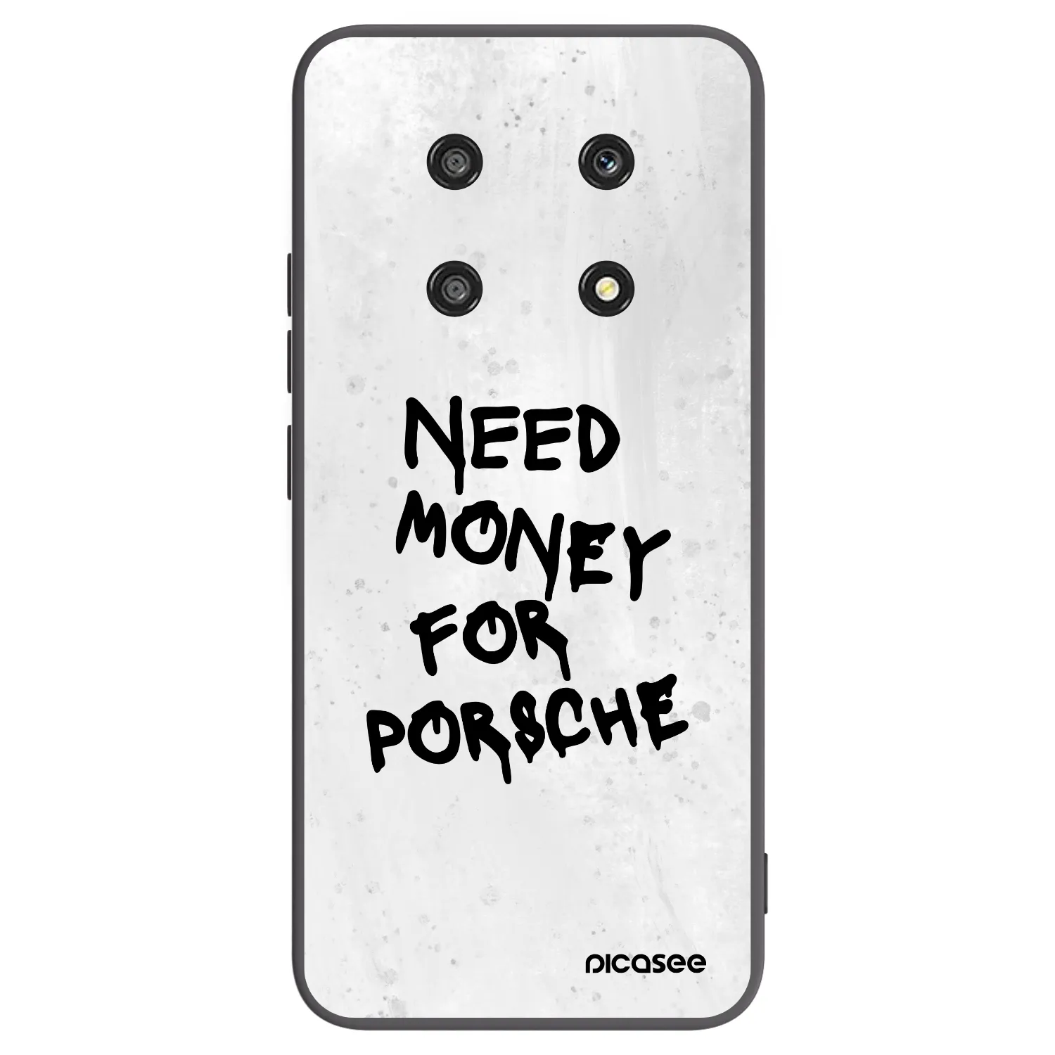 Picasee Μαύρη θήκη σιλικόνης για Honor Magic4 Lite 5G - White Dollar