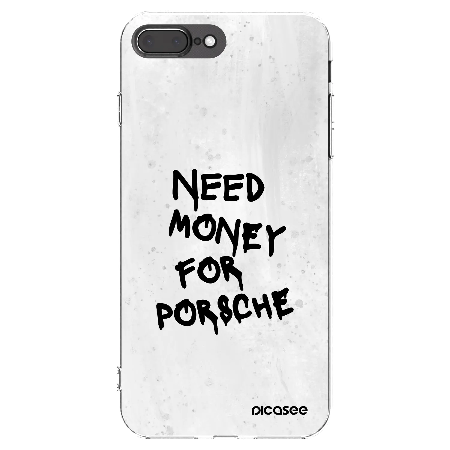 Picasee διαφανής θήκη σιλικόνης Apple iPhone 8 Plus - White Dollar