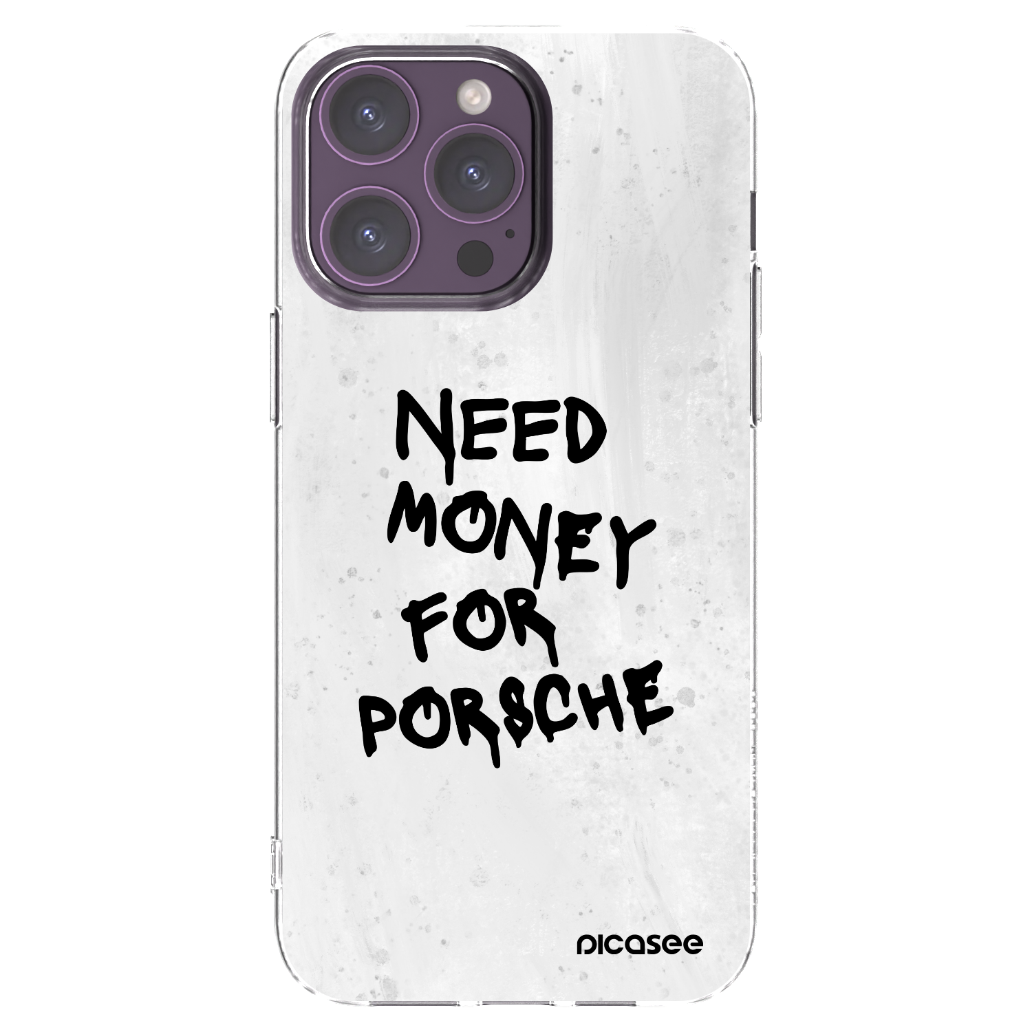 Picasee διαφανής θήκη σιλικόνης Apple iPhone 14 Pro Max - White Dollar