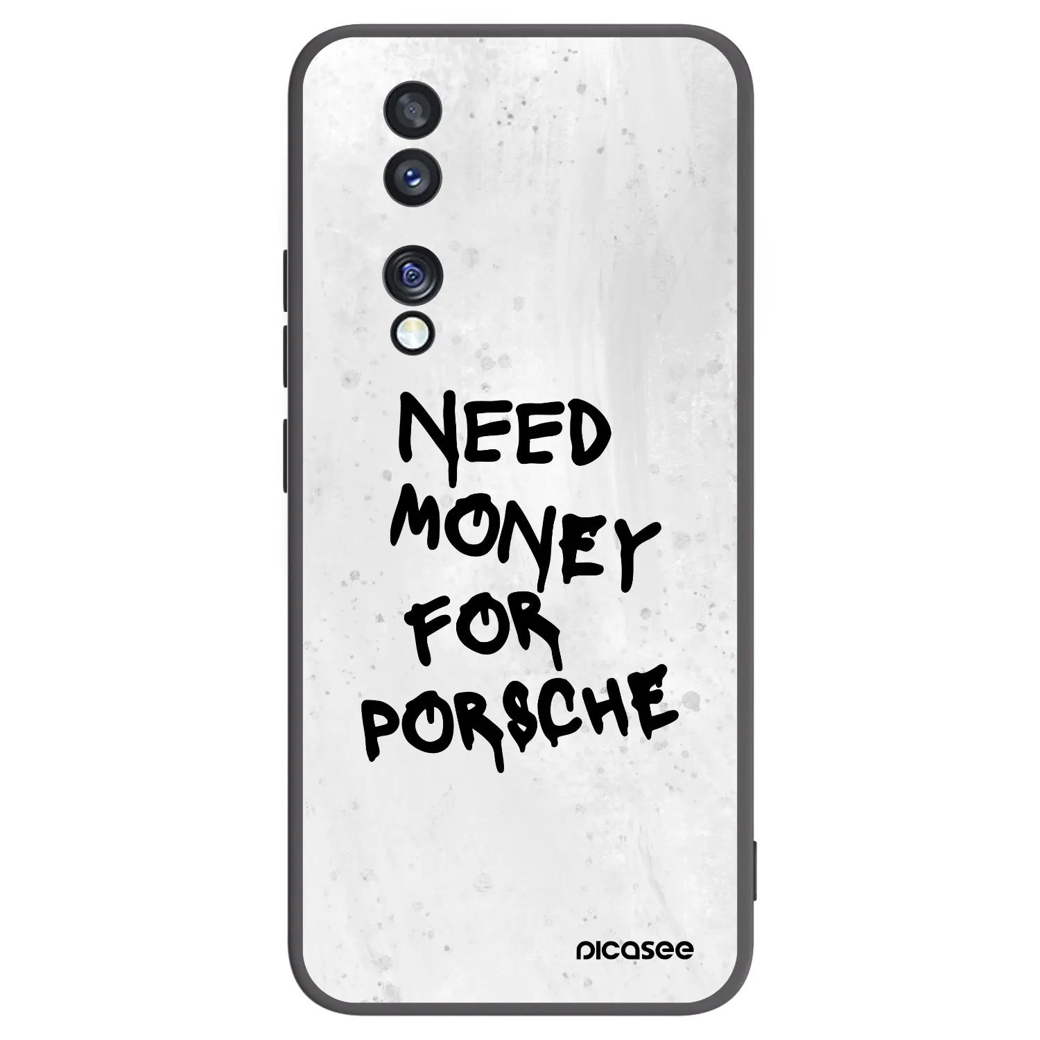 Picasee Μαύρη θήκη σιλικόνης για Honor 70 - White Dollar