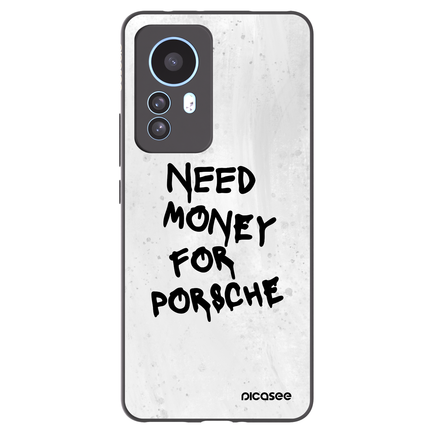 Picasee Μαύρη θήκη σιλικόνης για Xiaomi 12T Pro - White Dollar