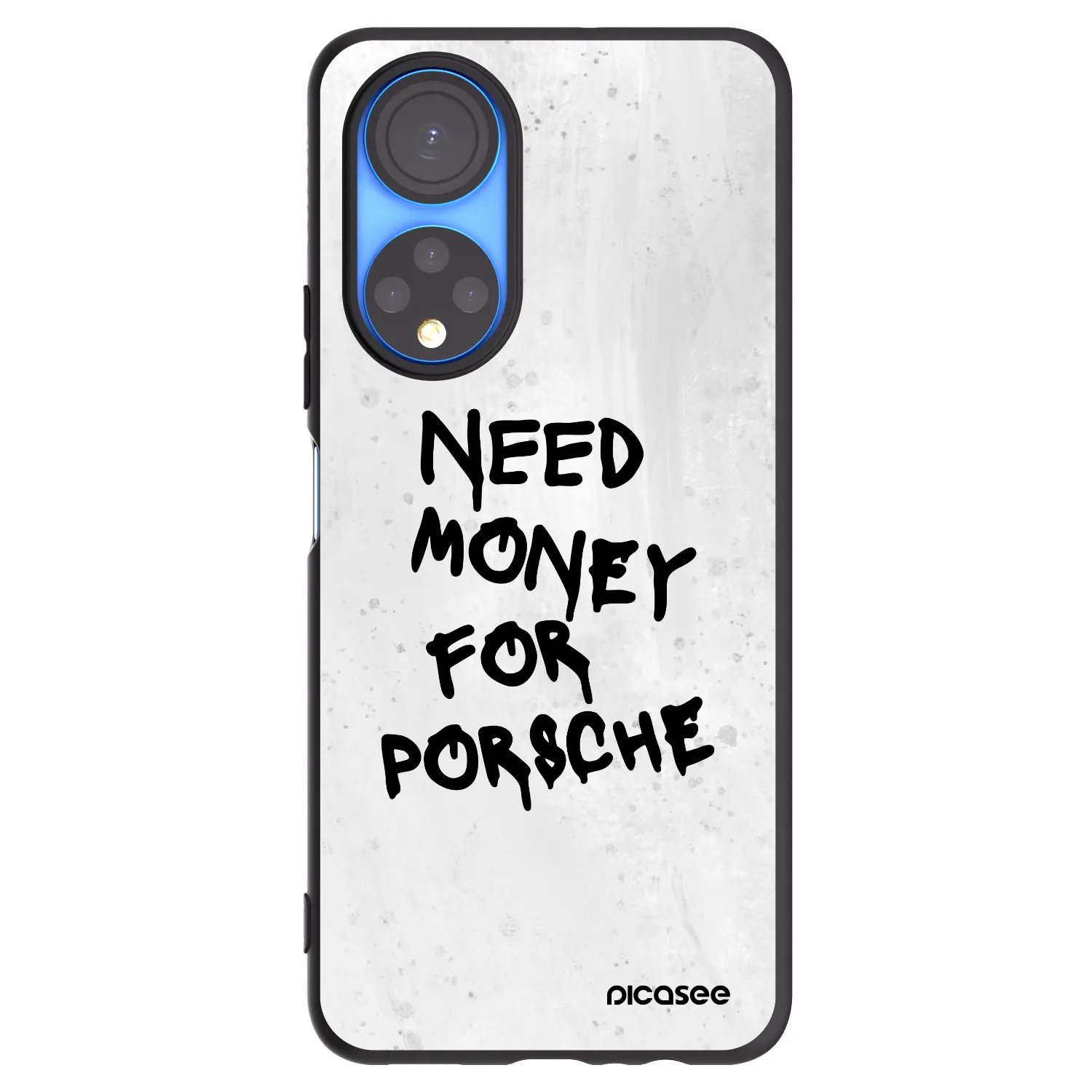 Picasee Μαύρη θήκη σιλικόνης για Honor X7 - White Dollar