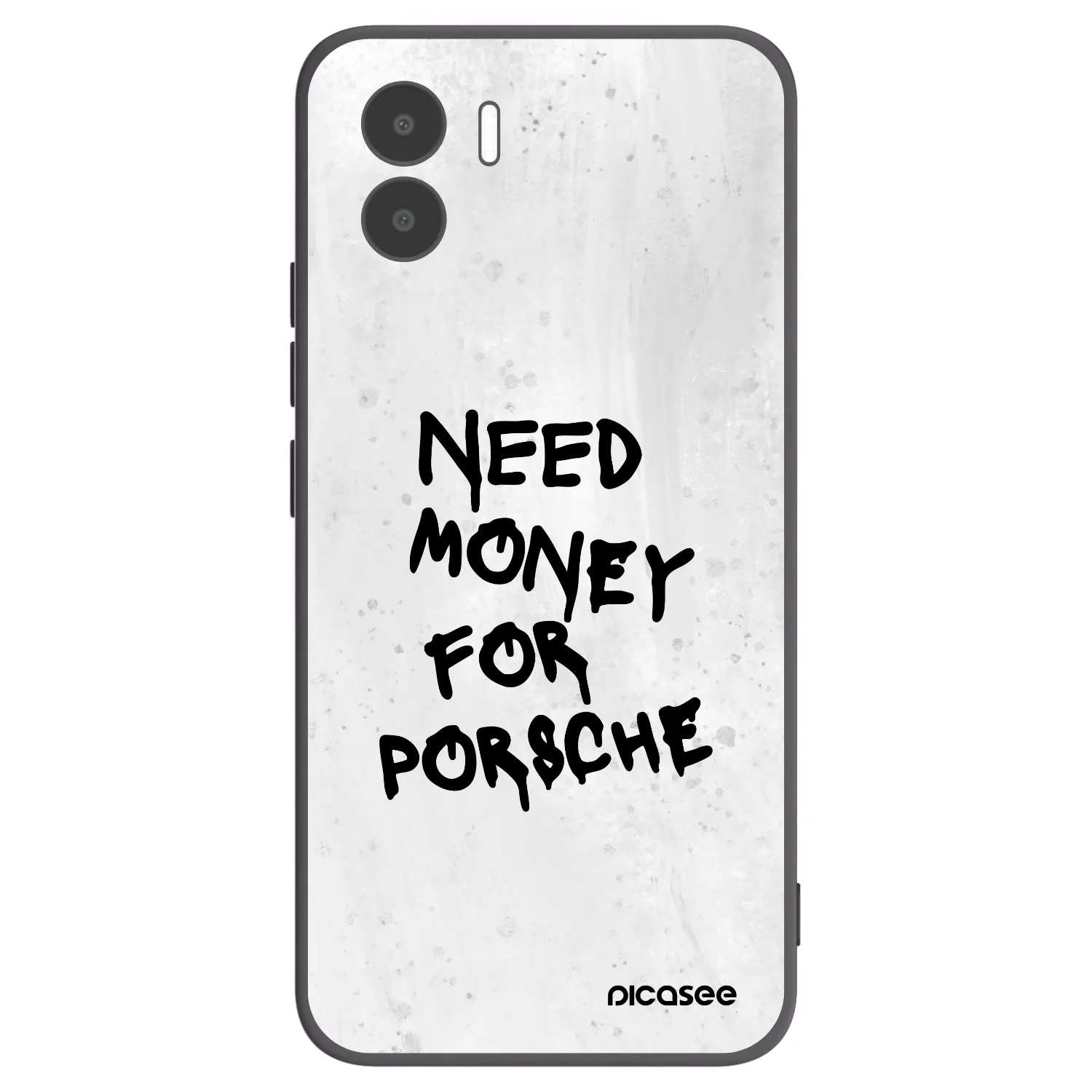 Picasee Μαύρη θήκη σιλικόνης για Xiaomi Redmi A1 - White Dollar