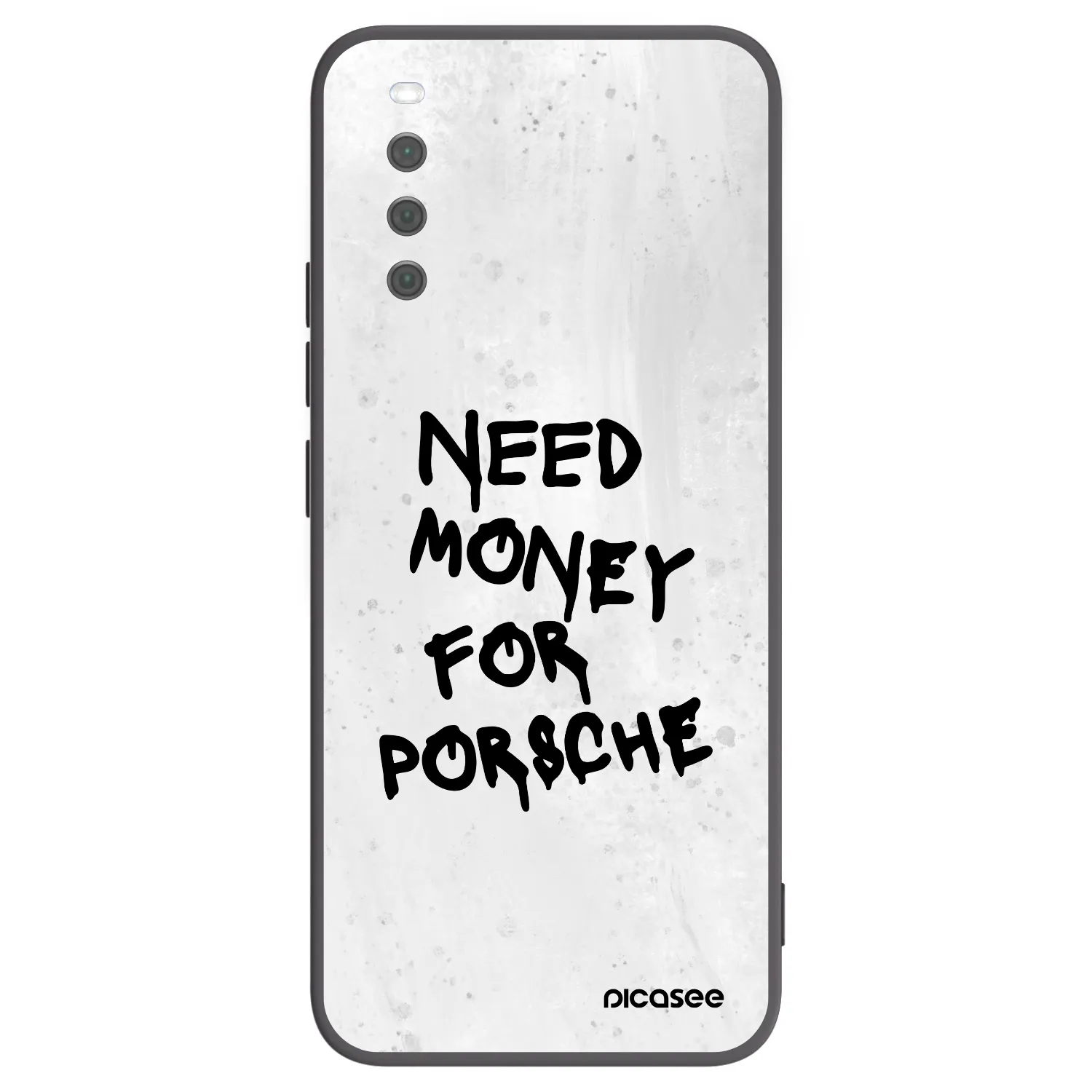 Picasee Μαύρη θήκη σιλικόνης για Sony Xperia 10 III - White Dollar