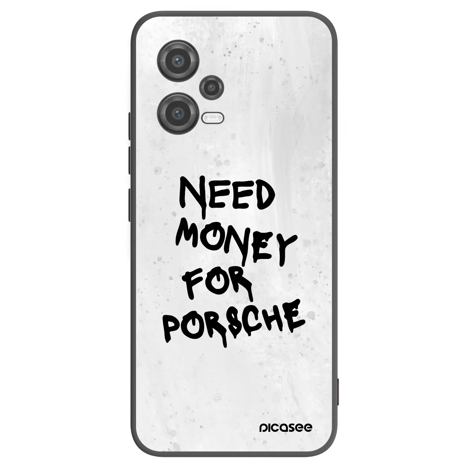 Picasee Μαύρη θήκη σιλικόνης για Xiaomi Poco X5 - White Dollar