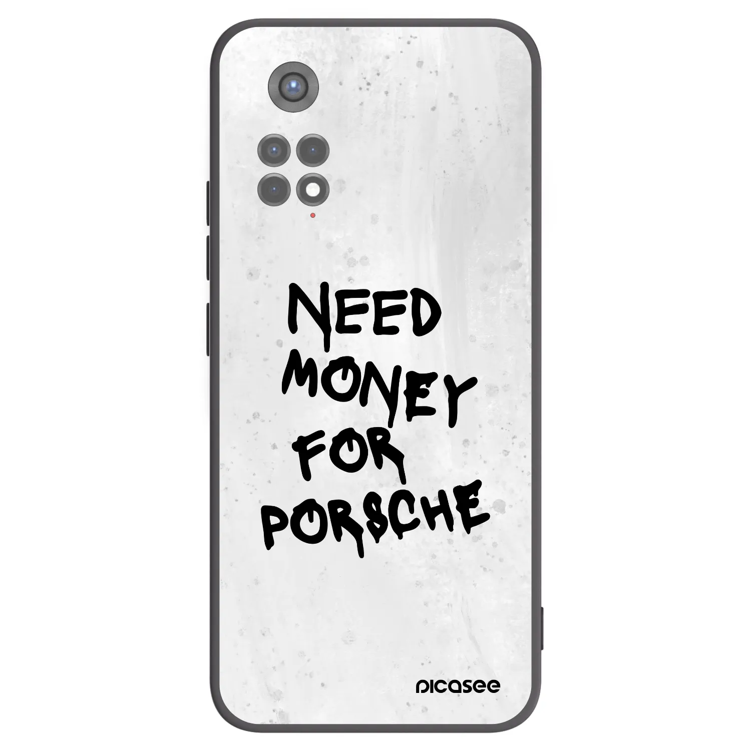 Picasee Μαύρη θήκη σιλικόνης για Xiaomi Redmi Note 11S 5G - White Dollar