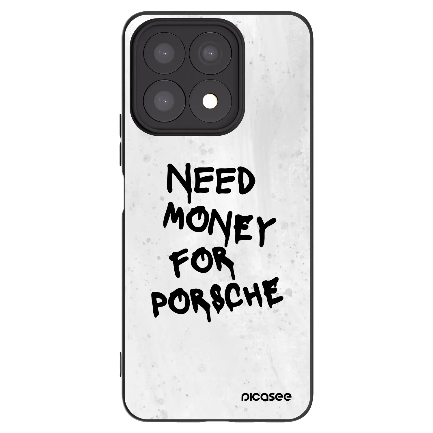 Picasee Μαύρη θήκη σιλικόνης για Honor X8a - White Dollar