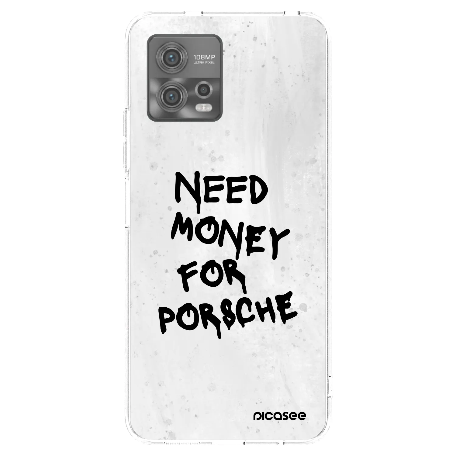 Picasee διαφανής θήκη σιλικόνης Motorola Moto G72 - White Dollar