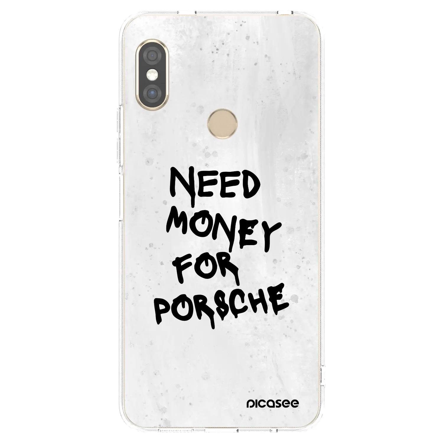 Picasee διαφανής θήκη σιλικόνης Xiaomi Redmi Note 5 Global - White Dollar