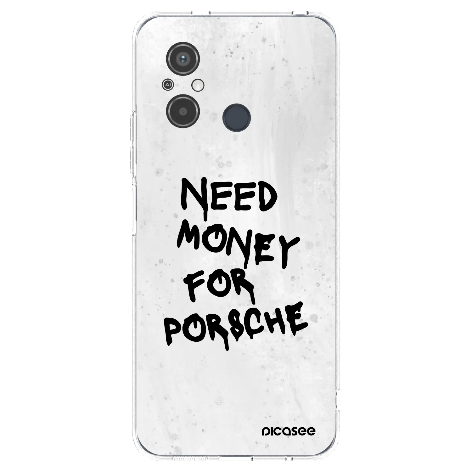 Picasee διαφανής θήκη σιλικόνης Xiaomi Redmi 12C - White Dollar