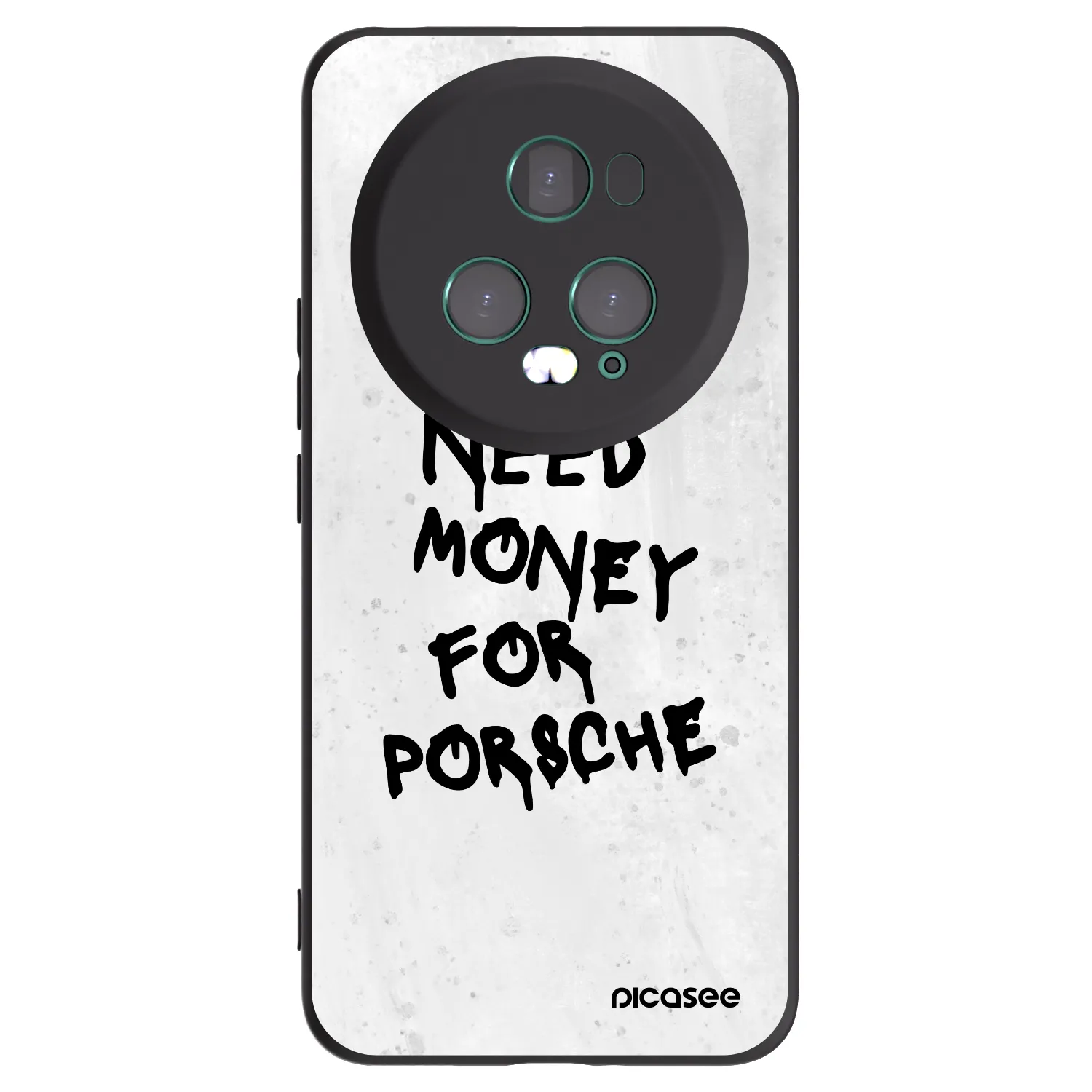 Picasee Μαύρη θήκη σιλικόνης για Honor Magic5 Pro - White Dollar