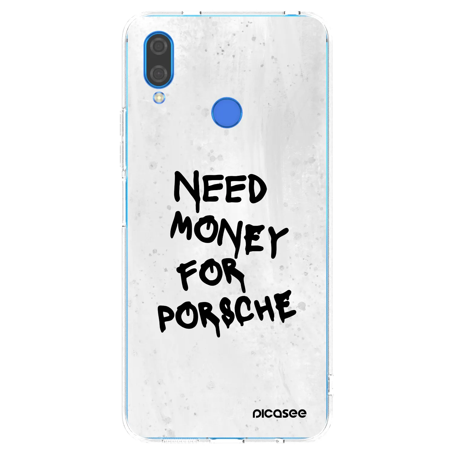 Picasee διαφανής θήκη σιλικόνης Huawei Nova 3 - White Dollar