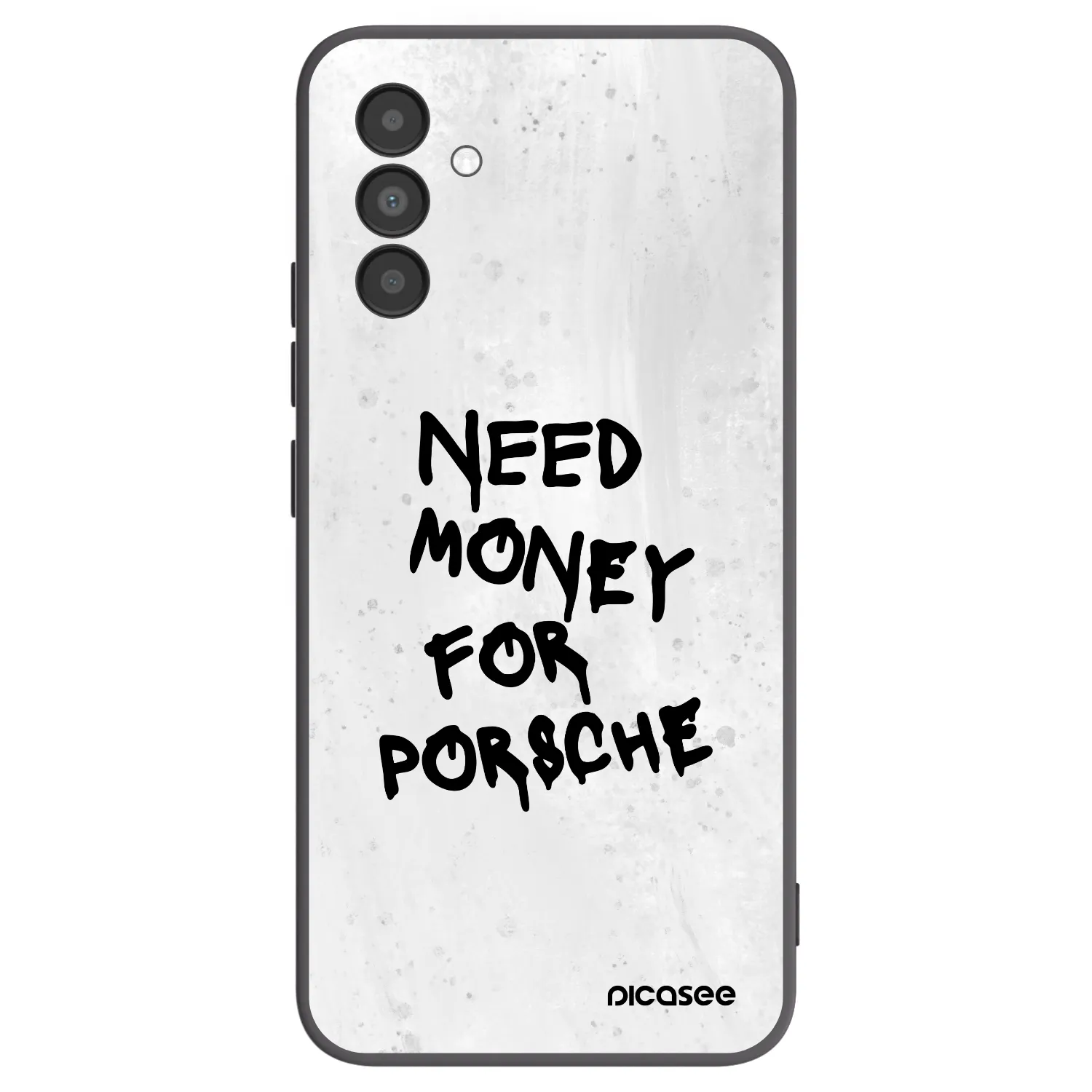 Picasee Μαύρη θήκη σιλικόνης για Samsung Galaxy A04s A047F - White Dollar