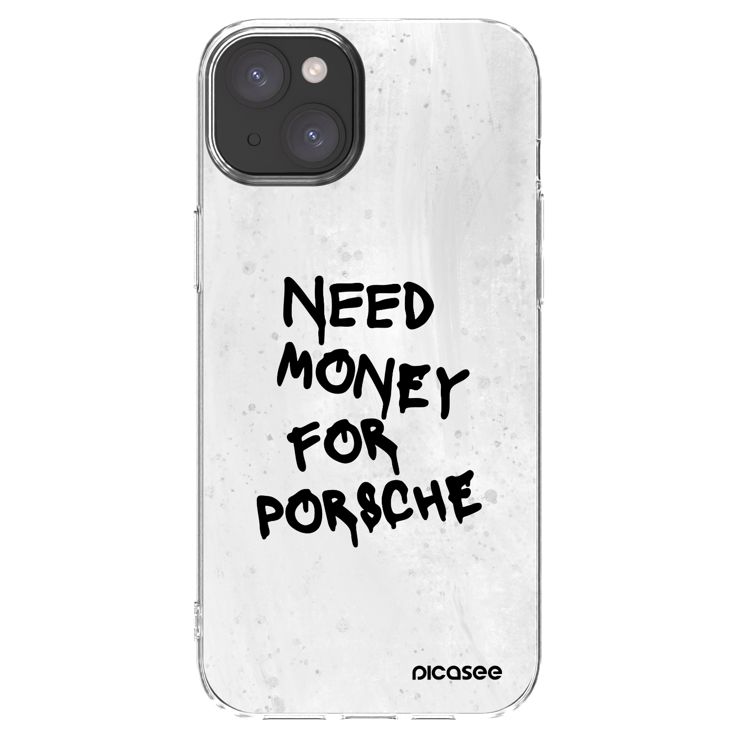 Picasee διαφανής θήκη σιλικόνης Apple iPhone 15 Plus - White Dollar