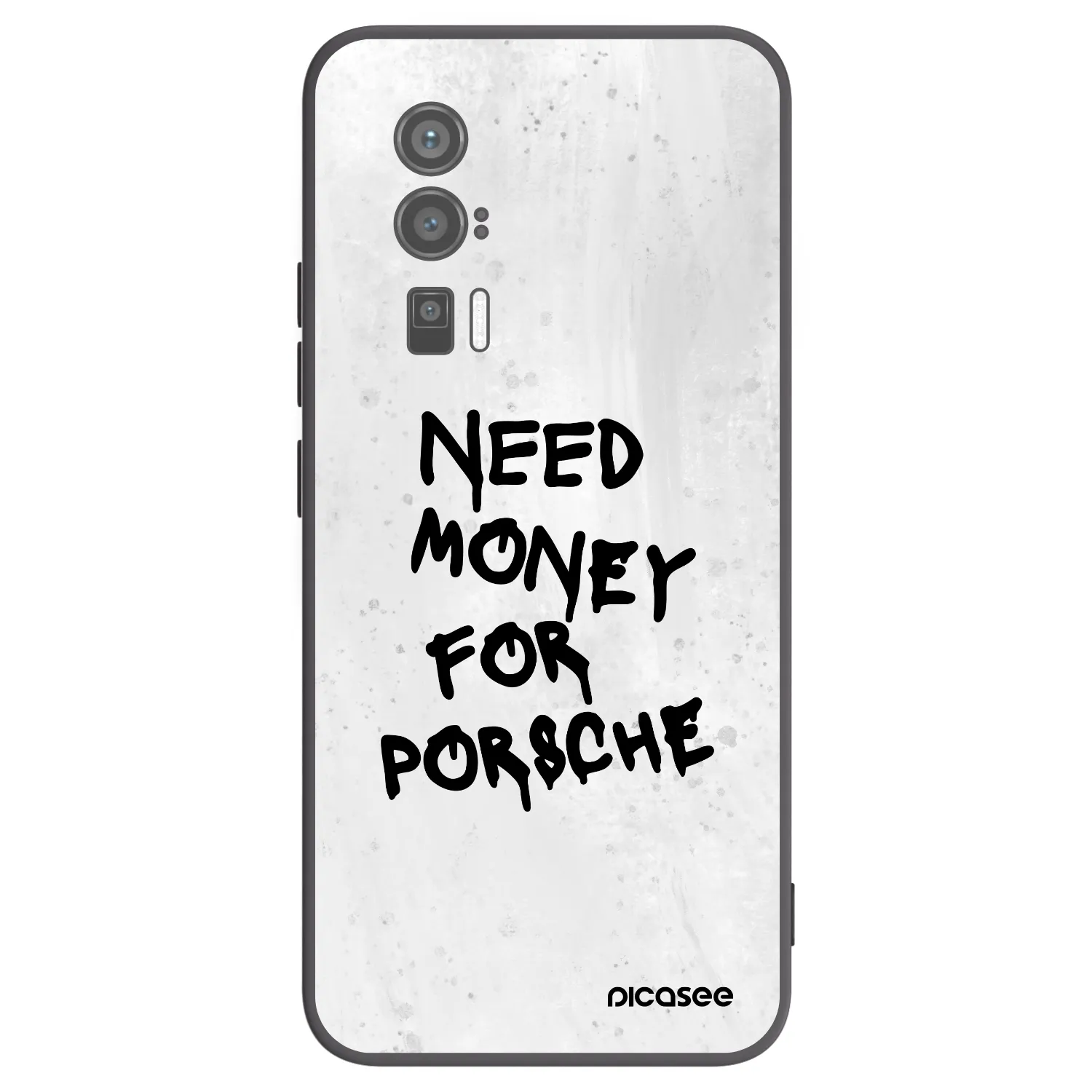 Picasee Μαύρη θήκη σιλικόνης για Xiaomi Poco F5 Pro 5G - White Dollar