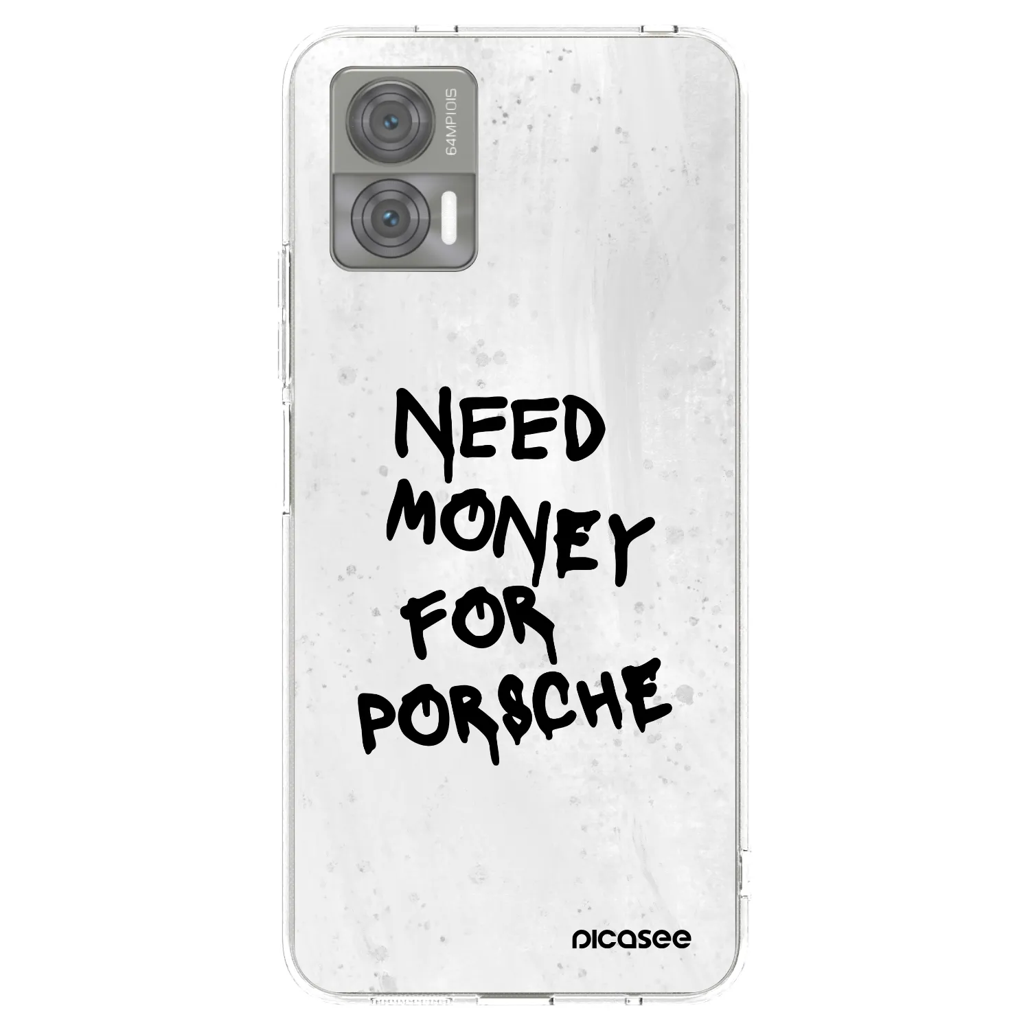 Picasee διαφανής θήκη σιλικόνης Motorola Edge 30 Neo - White Dollar