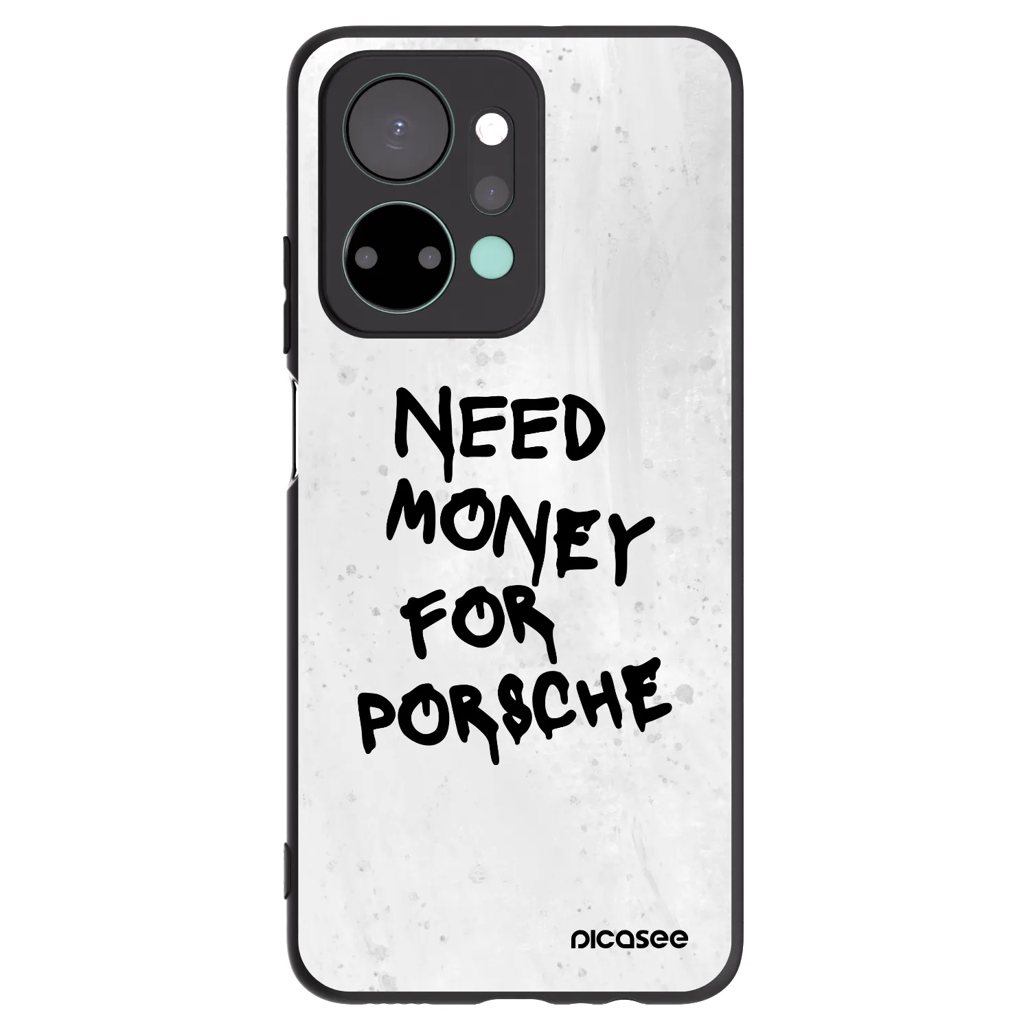 Picasee Μαύρη θήκη σιλικόνης για Honor X7a - White Dollar