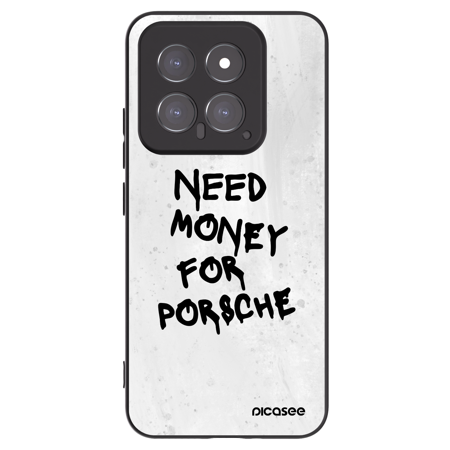 Picasee Μαύρη θήκη σιλικόνης για Xiaomi 14 - White Dollar