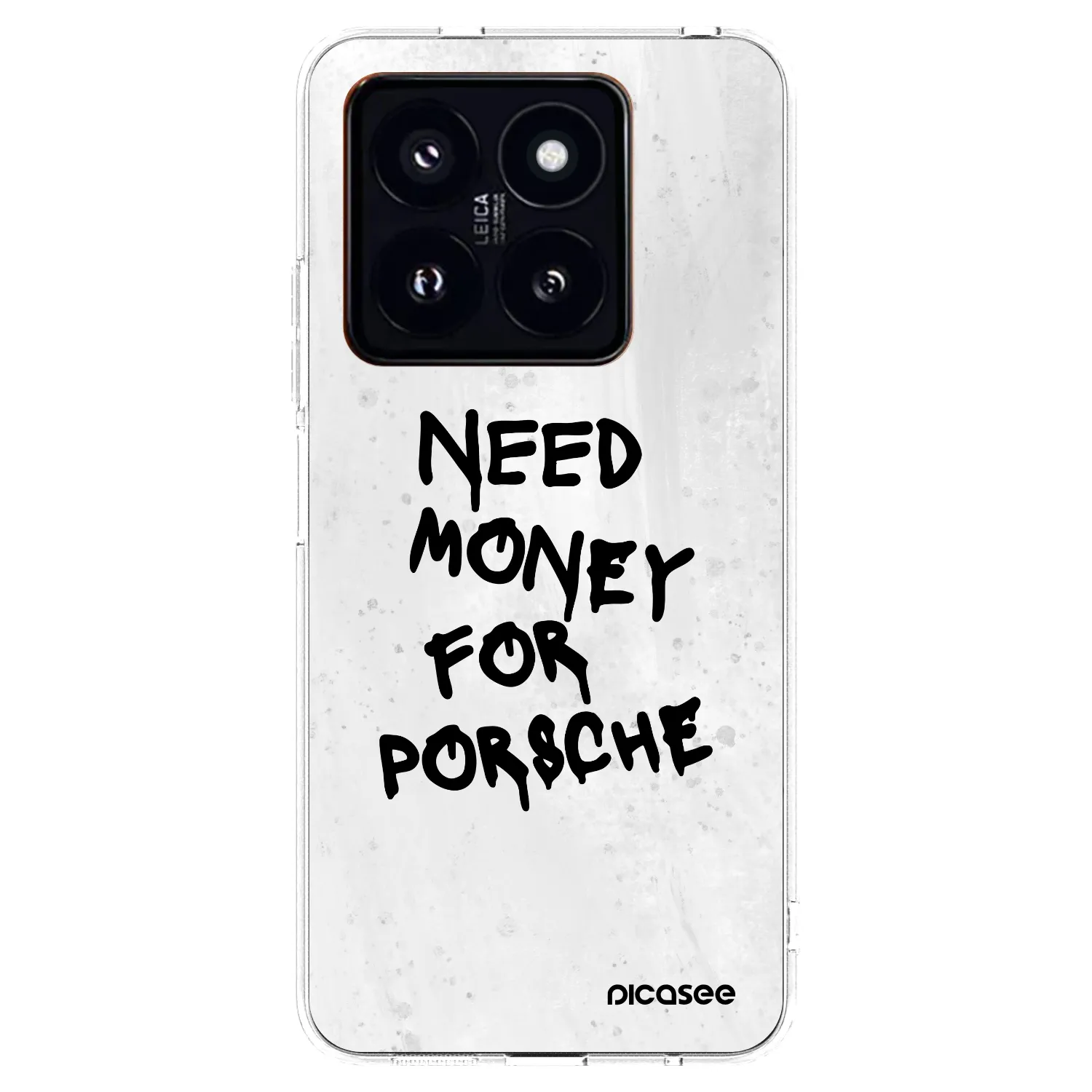 Picasee διαφανής θήκη σιλικόνης Xiaomi 14 Pro - White Dollar