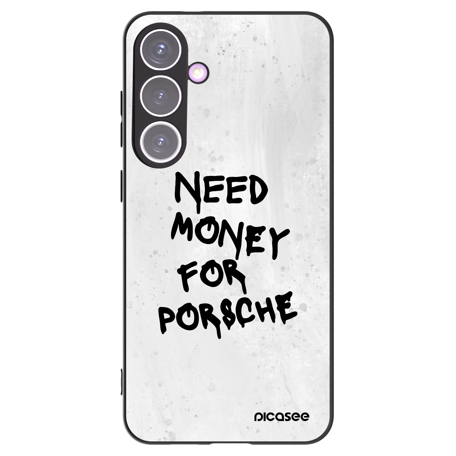 Picasee Μαύρη θήκη σιλικόνης για Samsung Galaxy S24+ S926B 5G - White Dollar