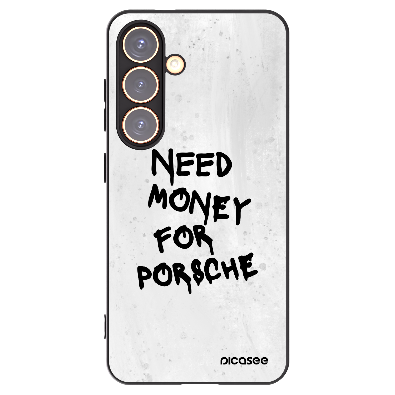 Picasee Μαύρη θήκη σιλικόνης για Samsung Galaxy S24 S921B 5G - White Dollar