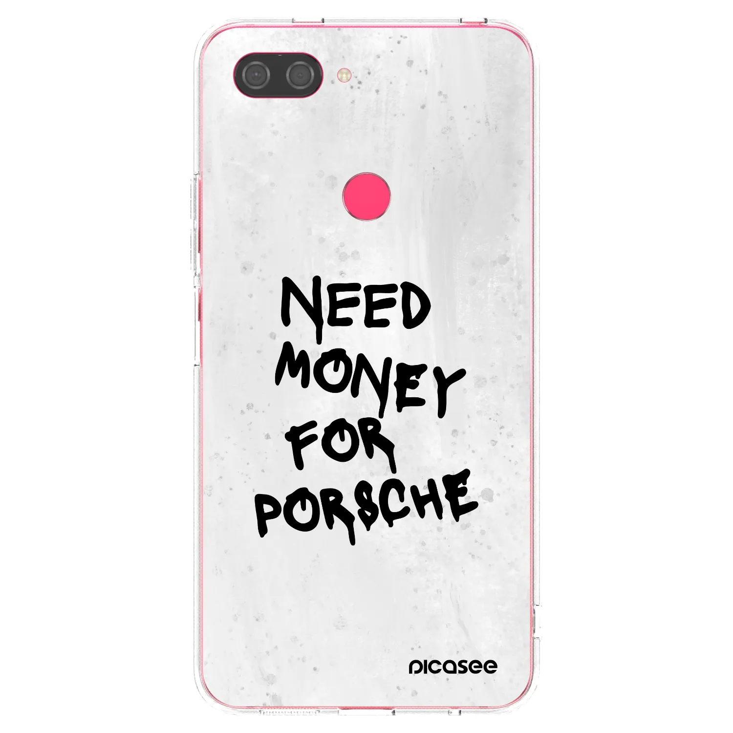 Picasee διαφανής θήκη σιλικόνης Xiaomi Mi 8 Lite - White Dollar