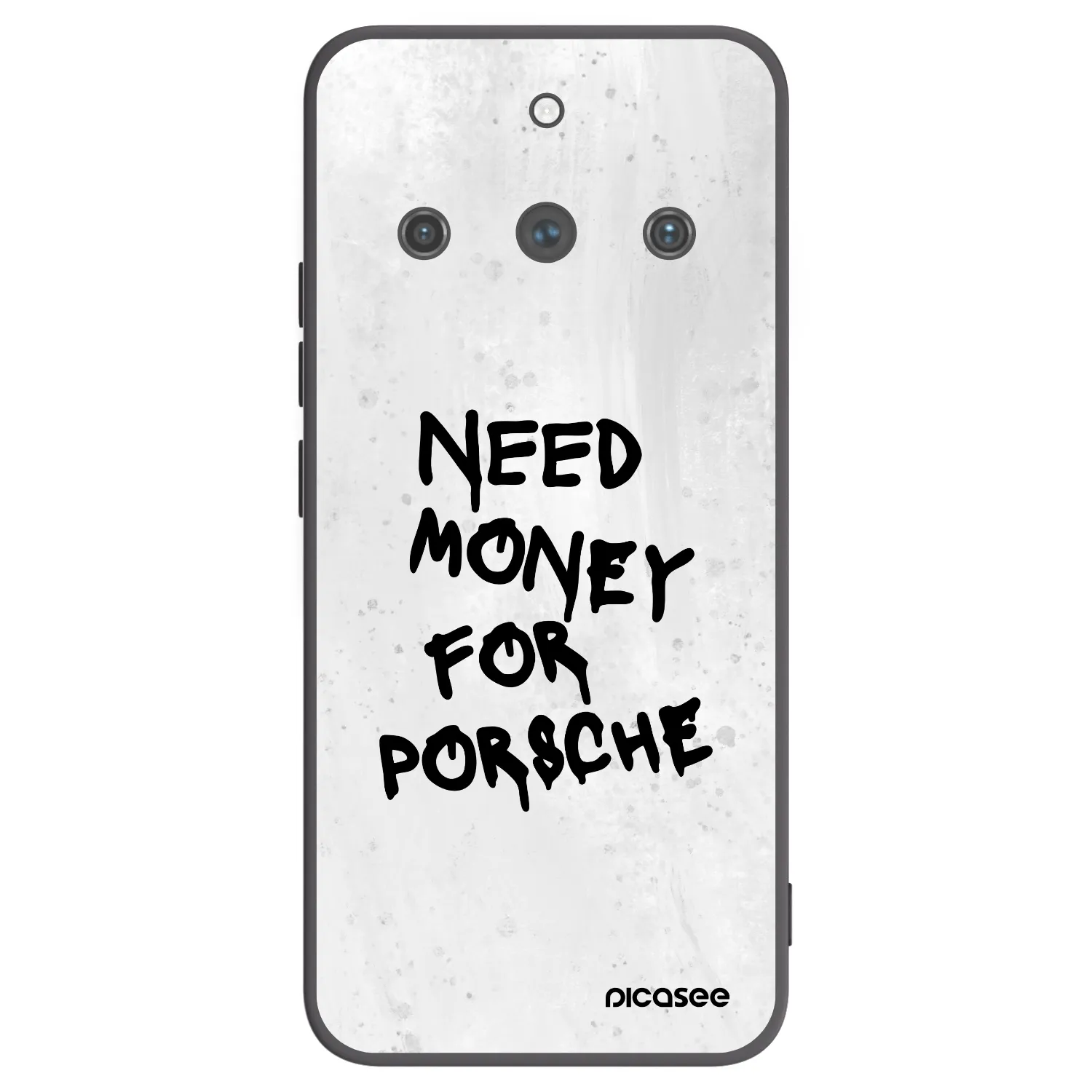 Picasee Μαύρη θήκη σιλικόνης για Realme 11 Pro+ - White Dollar