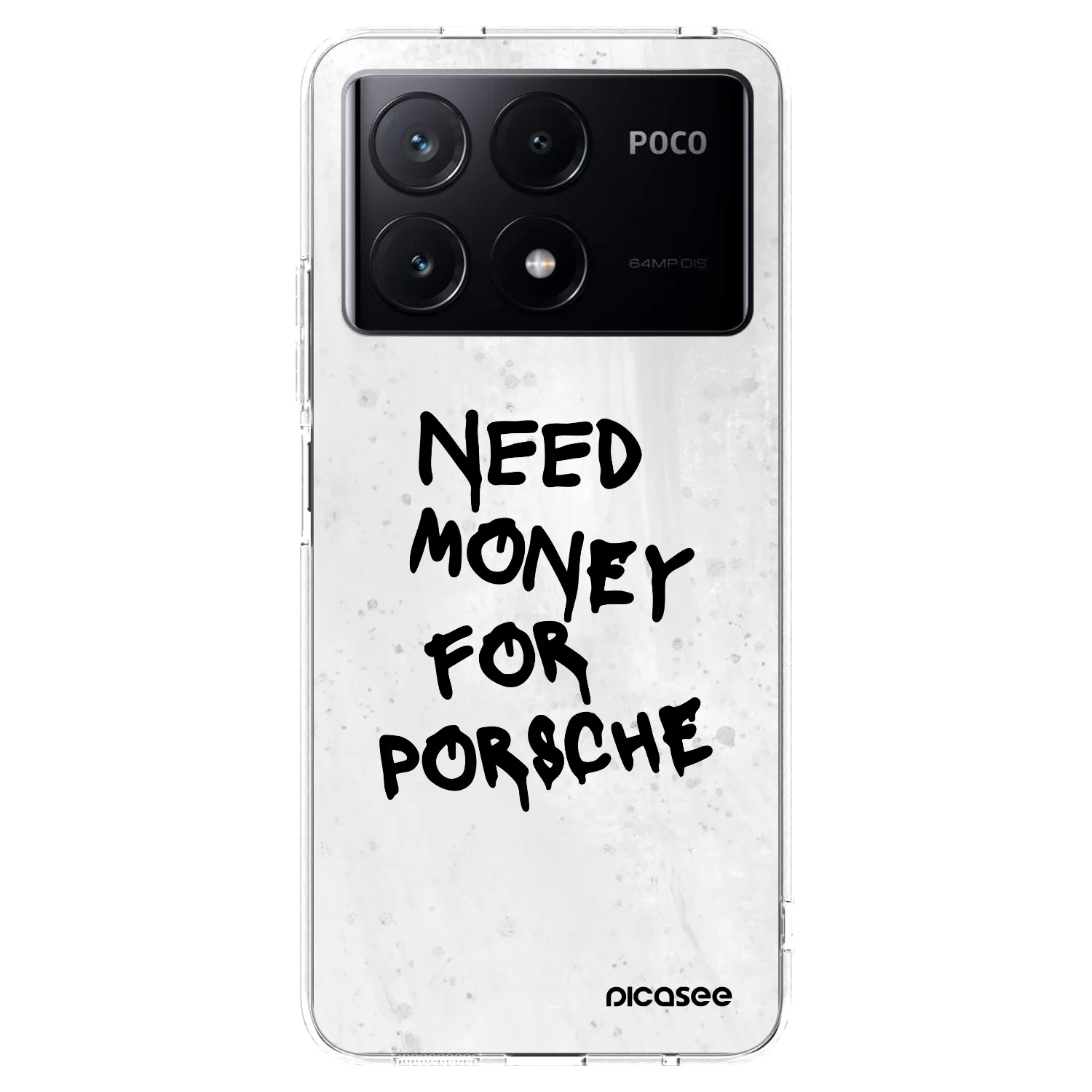 Picasee διαφανής θήκη σιλικόνης Xiaomi Poco X6 Pro - White Dollar