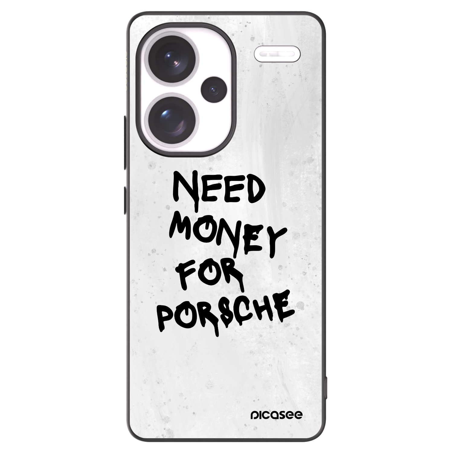 Picasee Μαύρη θήκη σιλικόνης για Xiaomi Redmi Note 13 Pro+ 5G - White Dollar