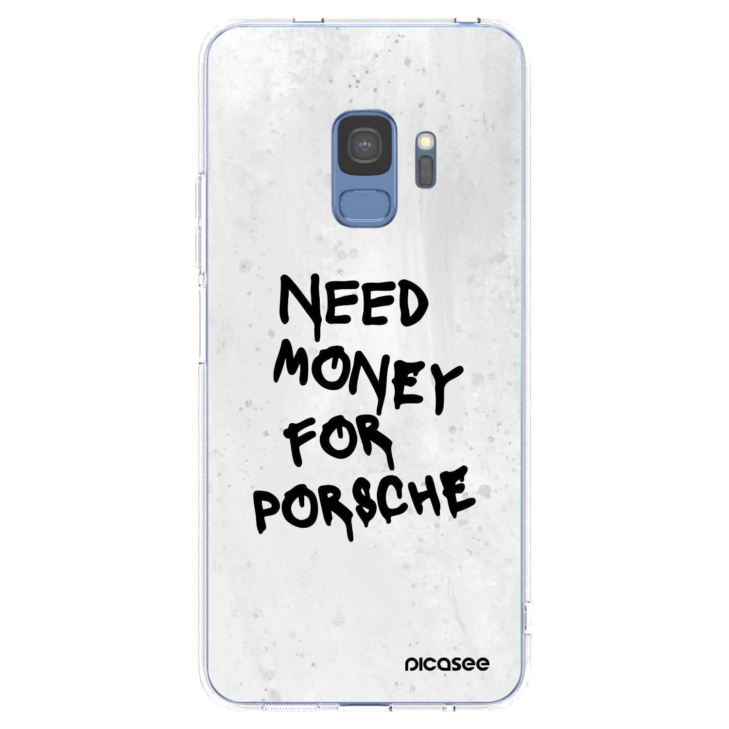Picasee διαφανής θήκη σιλικόνης Samsung Galaxy S9 G960F - White Dollar