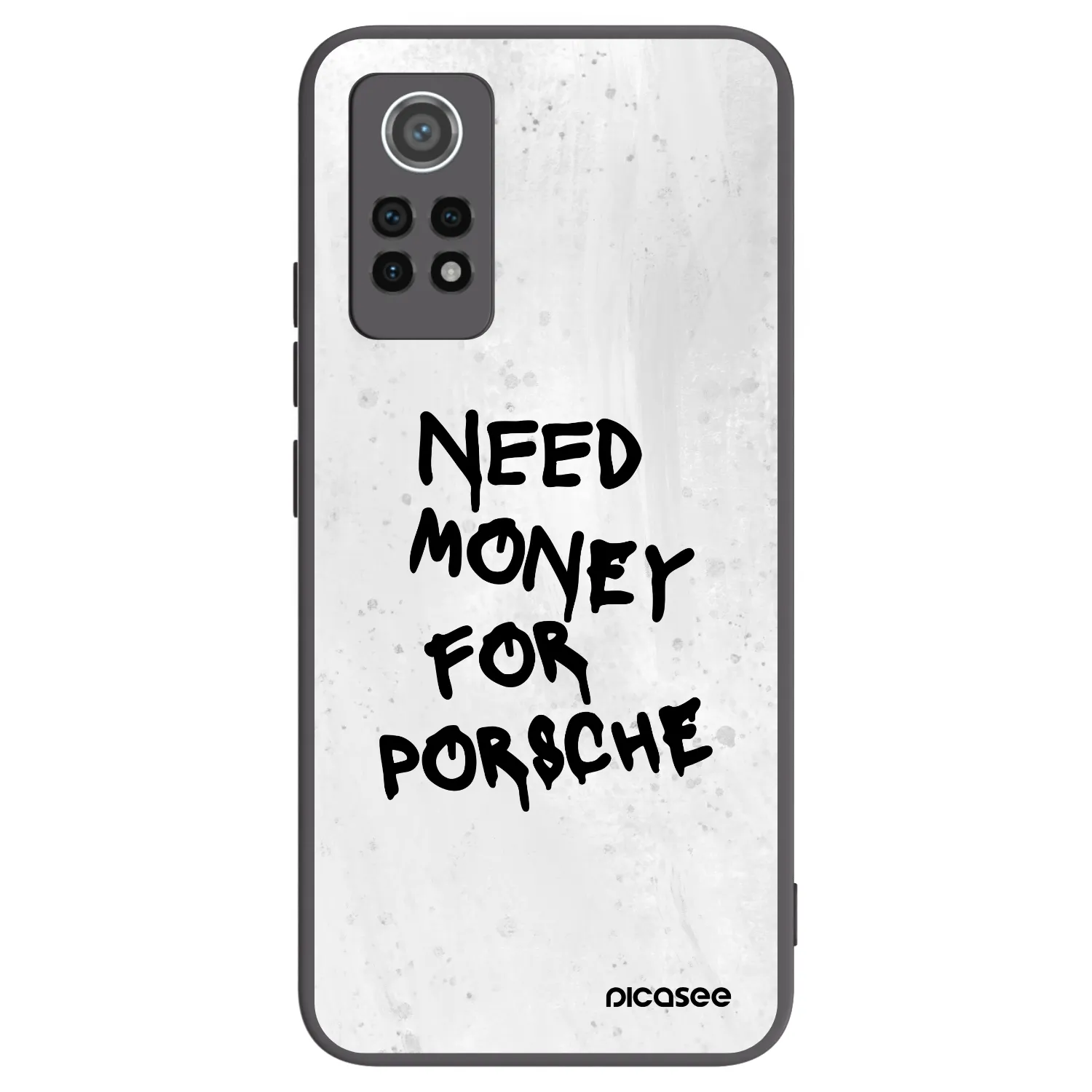Picasee Μαύρη θήκη σιλικόνης για Xiaomi Redmi Note 12 Pro 4G - White Dollar