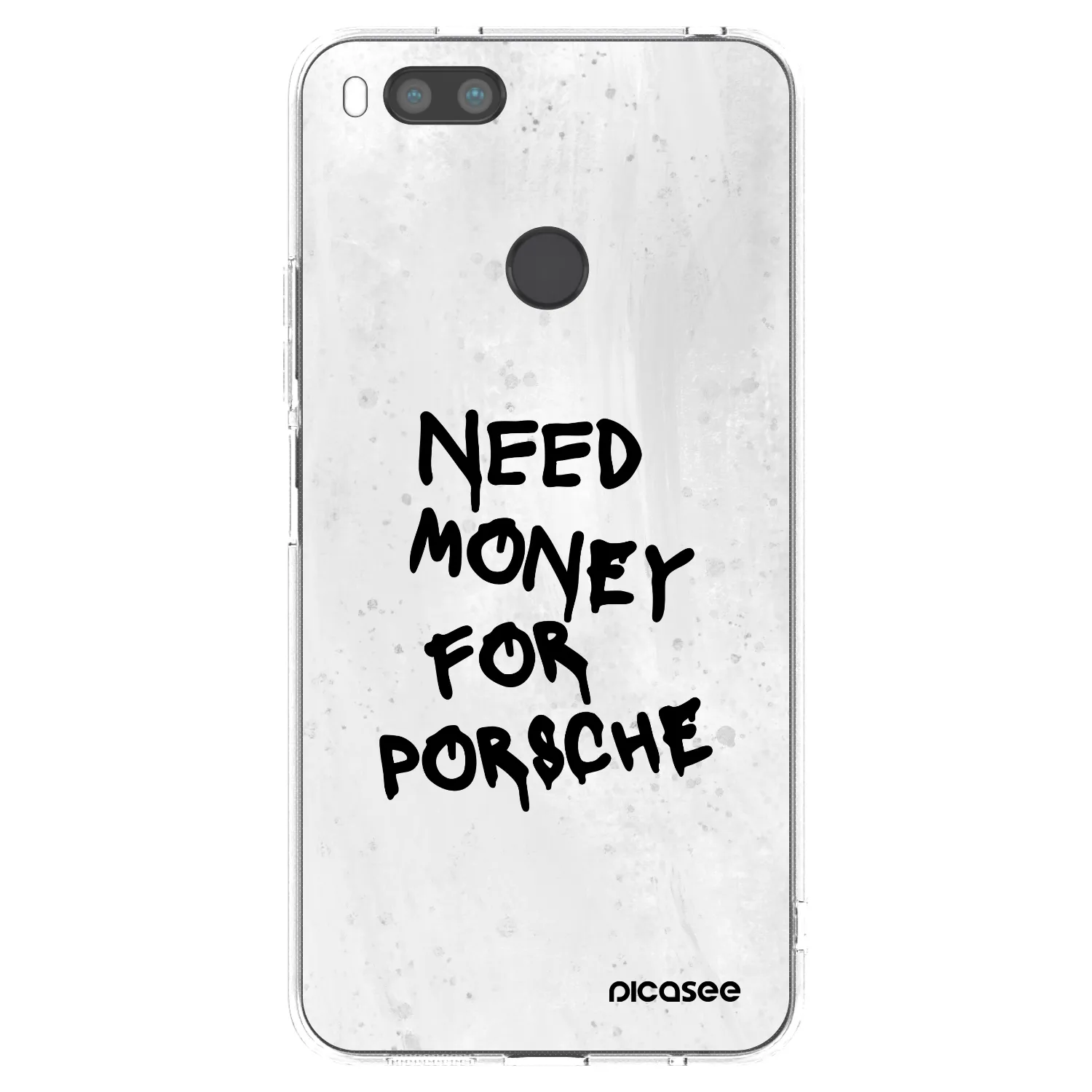 Picasee διαφανής θήκη σιλικόνης Xiaomi Mi A1 Global - White Dollar