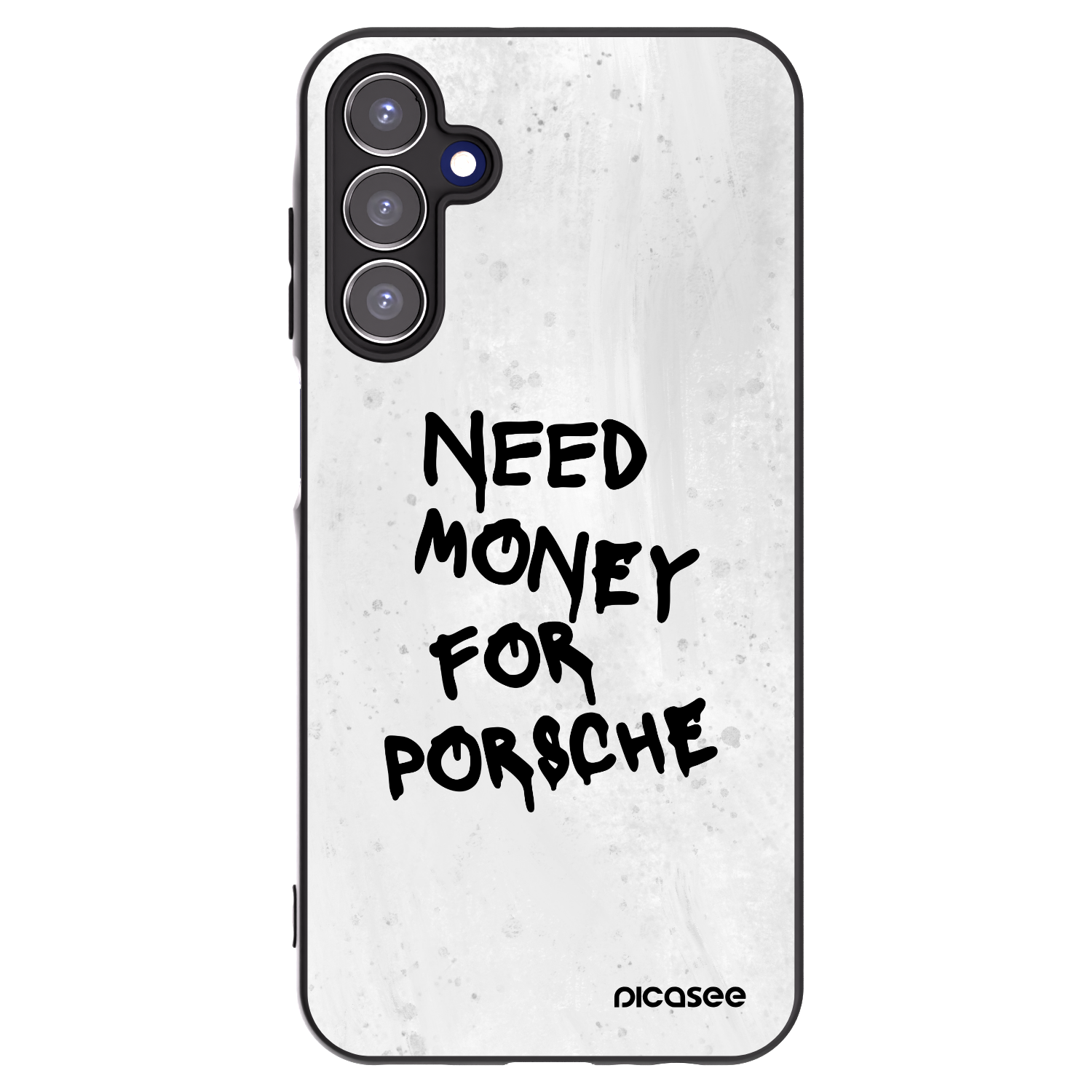 Picasee Μαύρη θήκη σιλικόνης για Samsung Galaxy A15 A155F 4G - White Dollar