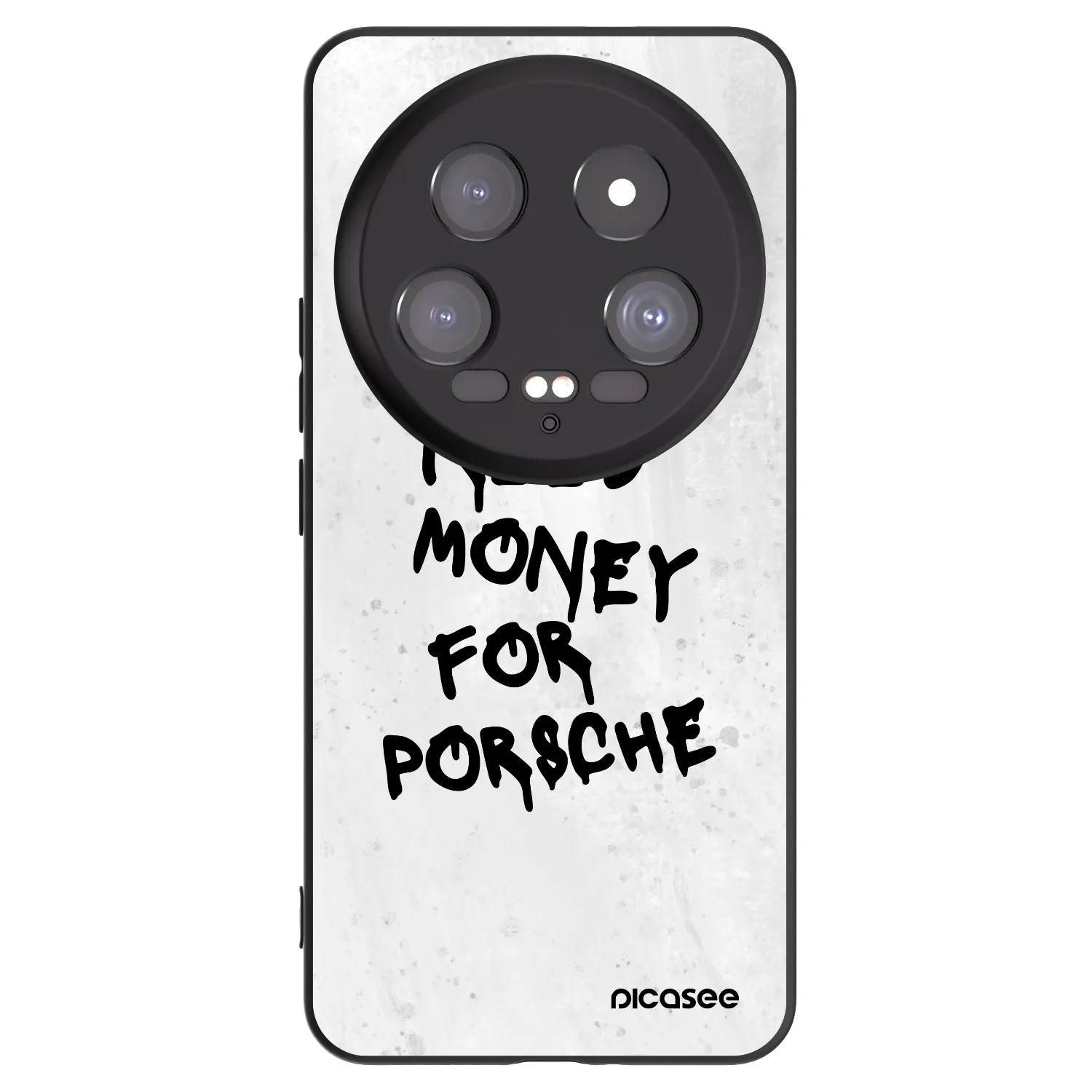 Picasee Μαύρη θήκη σιλικόνης για Xiaomi 14 Ultra - White Dollar