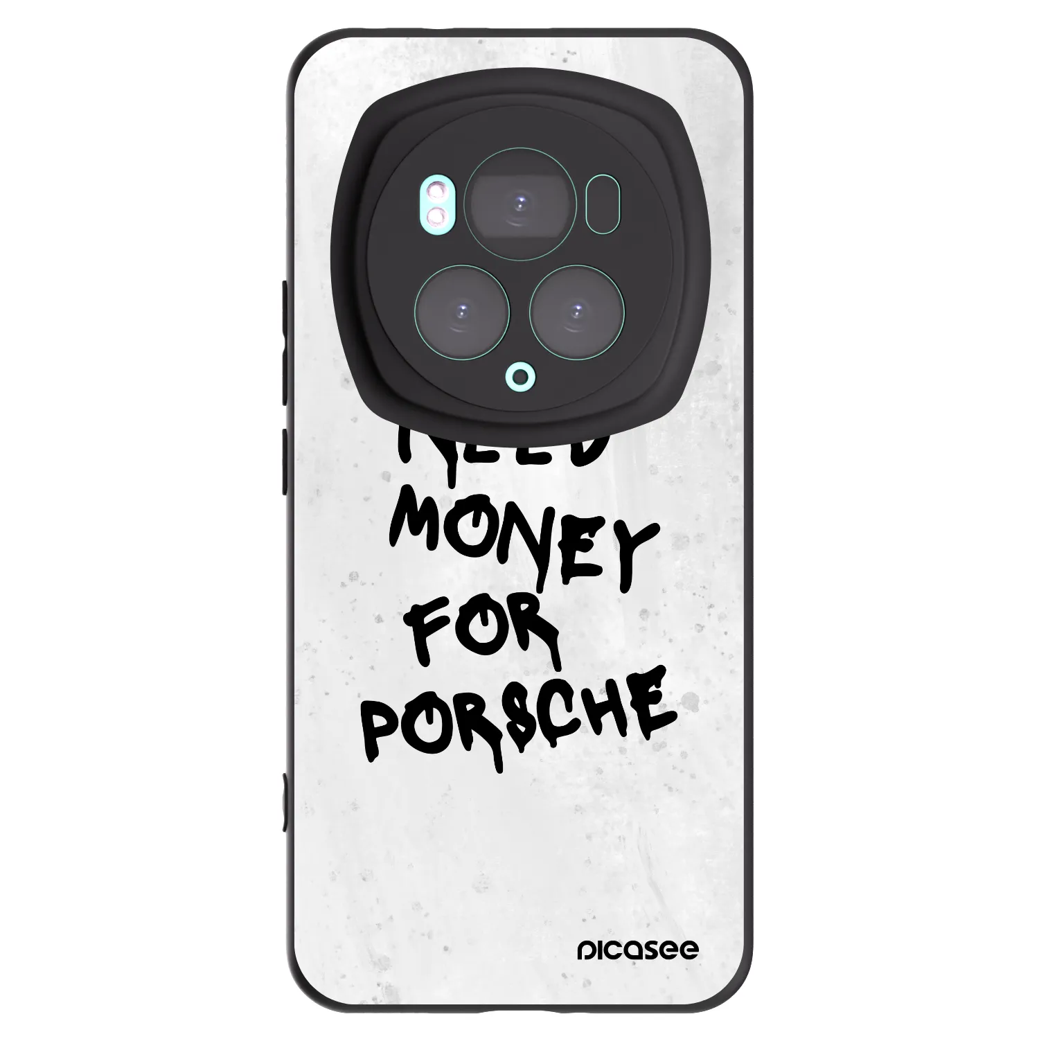 Picasee Μαύρη θήκη σιλικόνης για Honor Magic6 Pro - White Dollar