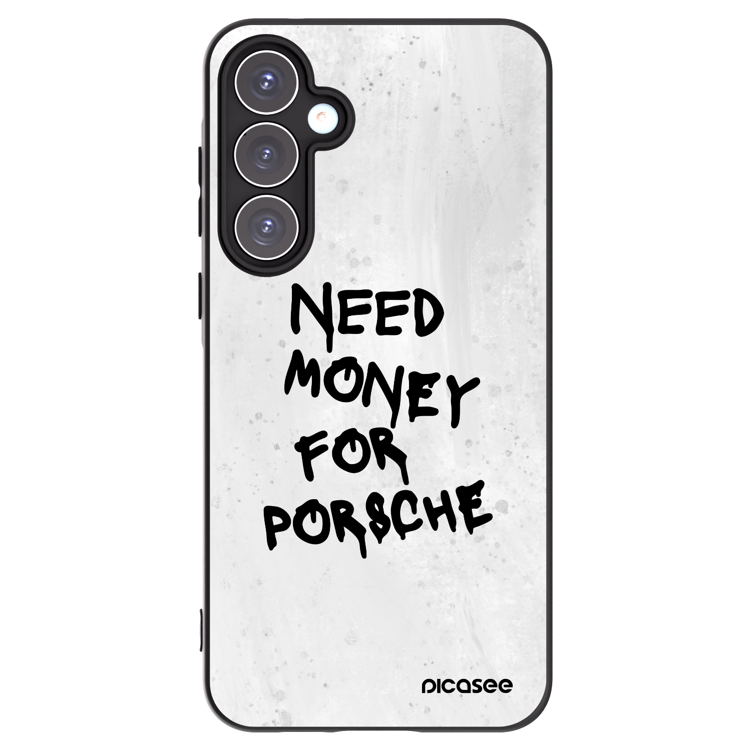 Picasee Μαύρη θήκη σιλικόνης για Samsung Galaxy A55 5G A556B - White Dollar
