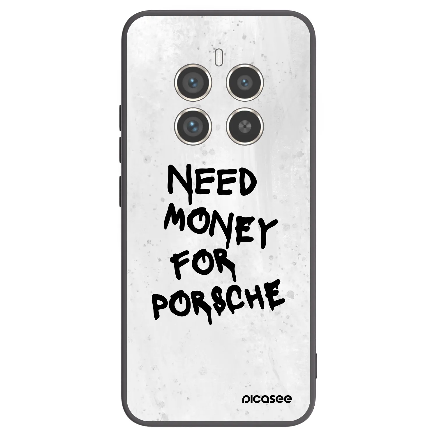 Picasee Μαύρη θήκη σιλικόνης για Realme 12 Pro 5G - White Dollar