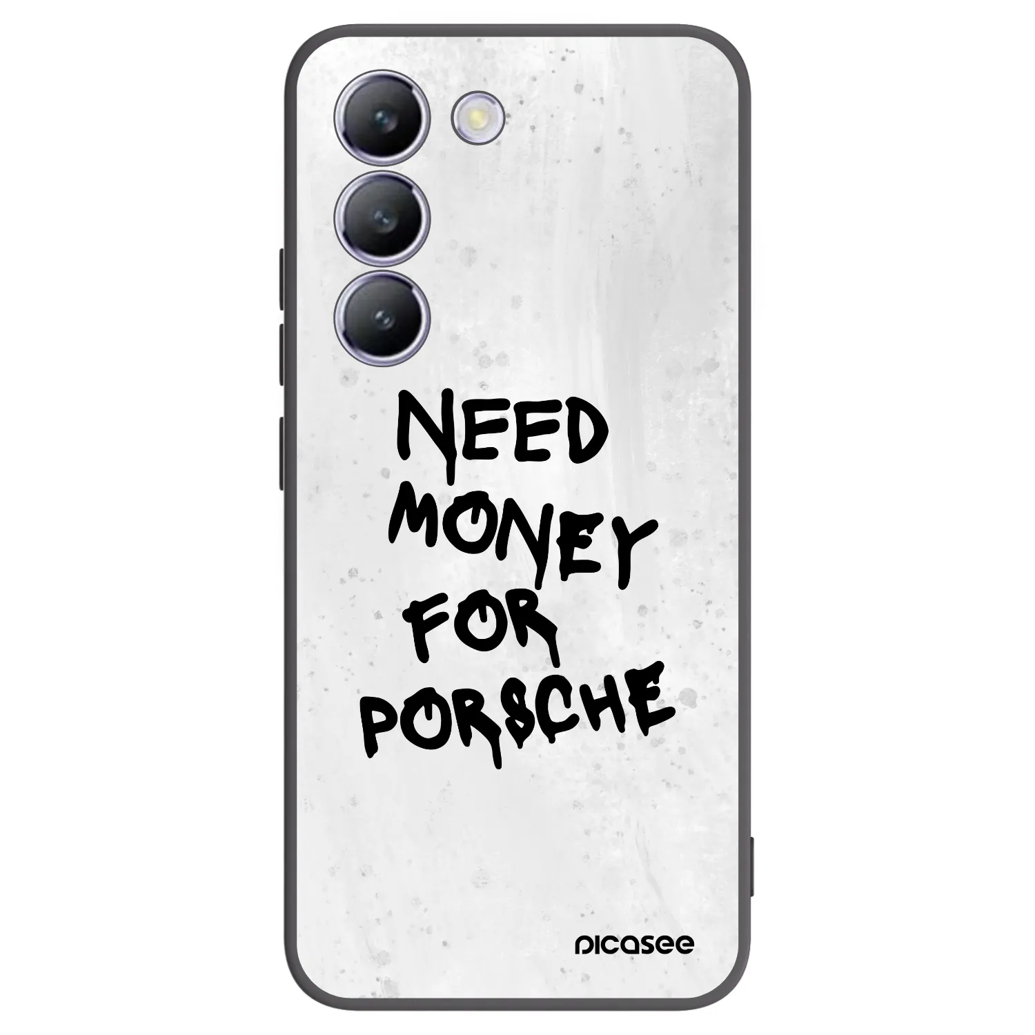 Picasee Μαύρη θήκη σιλικόνης για Vivo V40 SE 5G - White Dollar