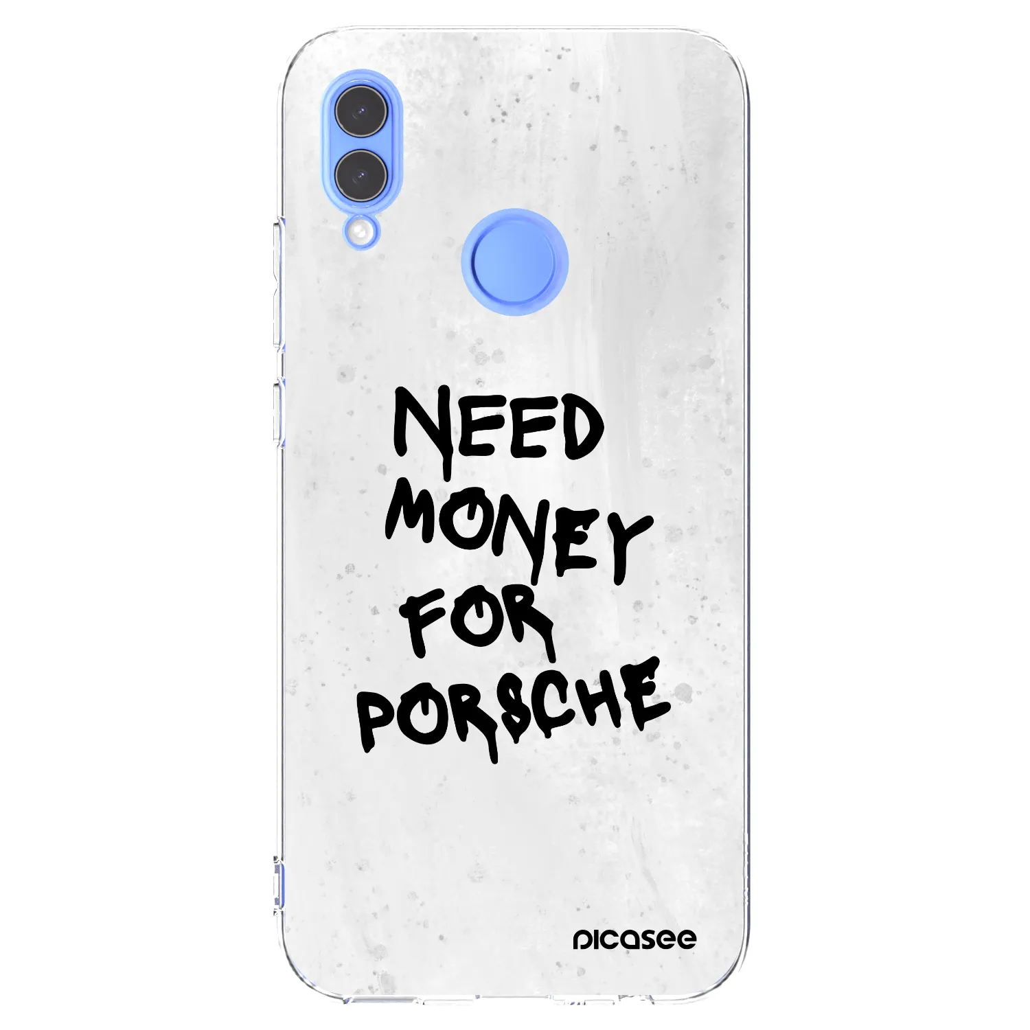 Picasee διαφανής θήκη σιλικόνης Honor 10 Lite - White Dollar