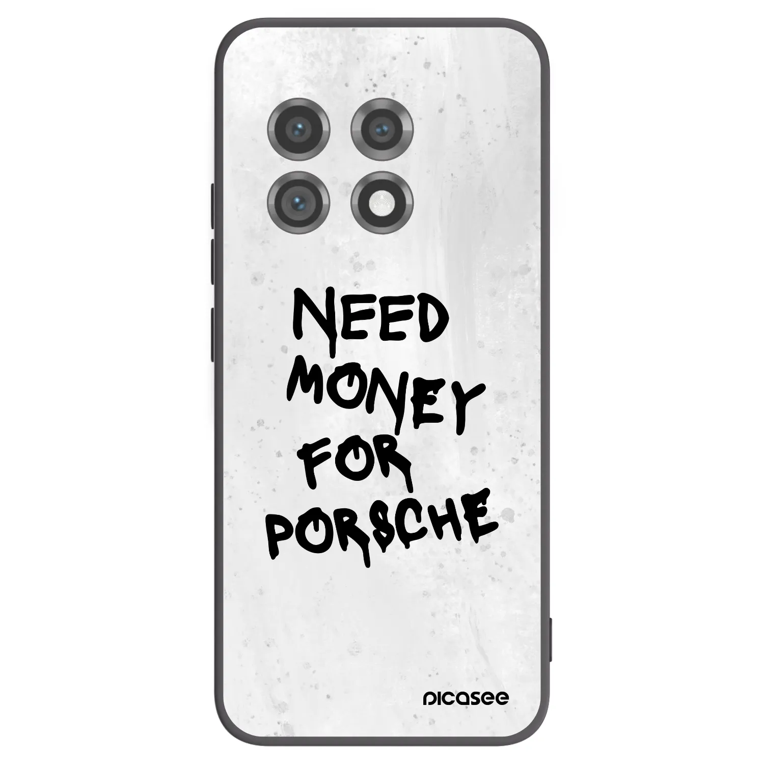 Picasee Μαύρη θήκη σιλικόνης για OnePlus 11 5G - White Dollar