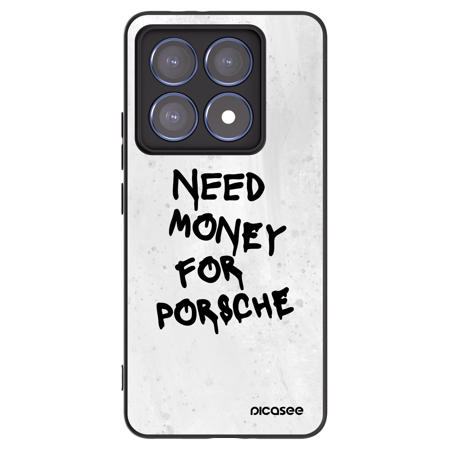 Picasee Μαύρη θήκη σιλικόνης για Xiaomi 14T Pro - White Dollar