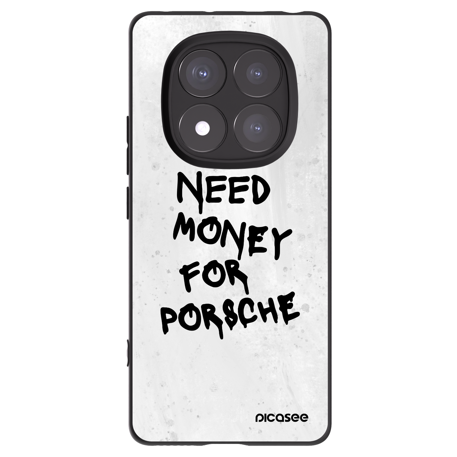 Picasee Μαύρη θήκη σιλικόνης για Xiaomi Redmi Note 14 Pro+ 5G - White Dollar