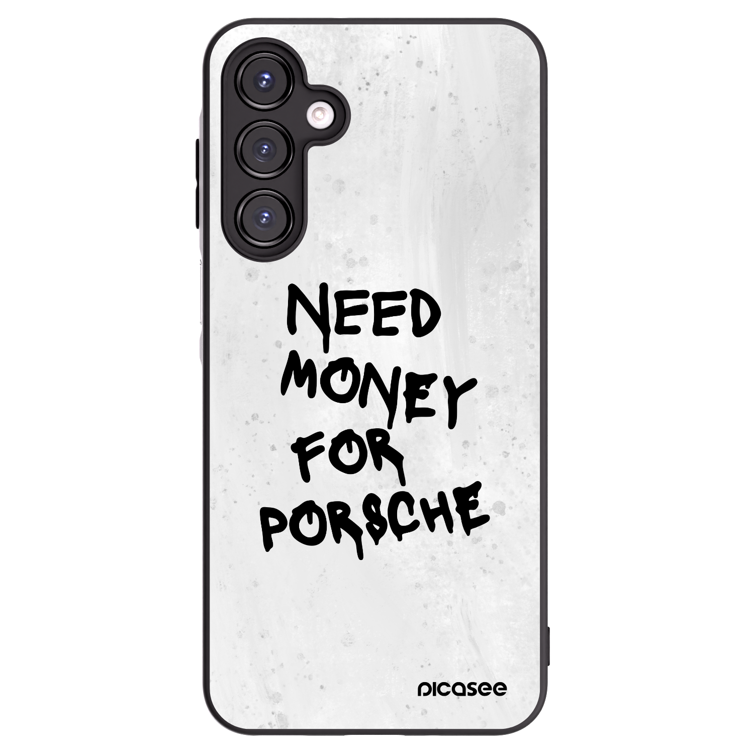 Picasee Μαύρη θήκη σιλικόνης για Samsung Galaxy A16 5G - White Dollar