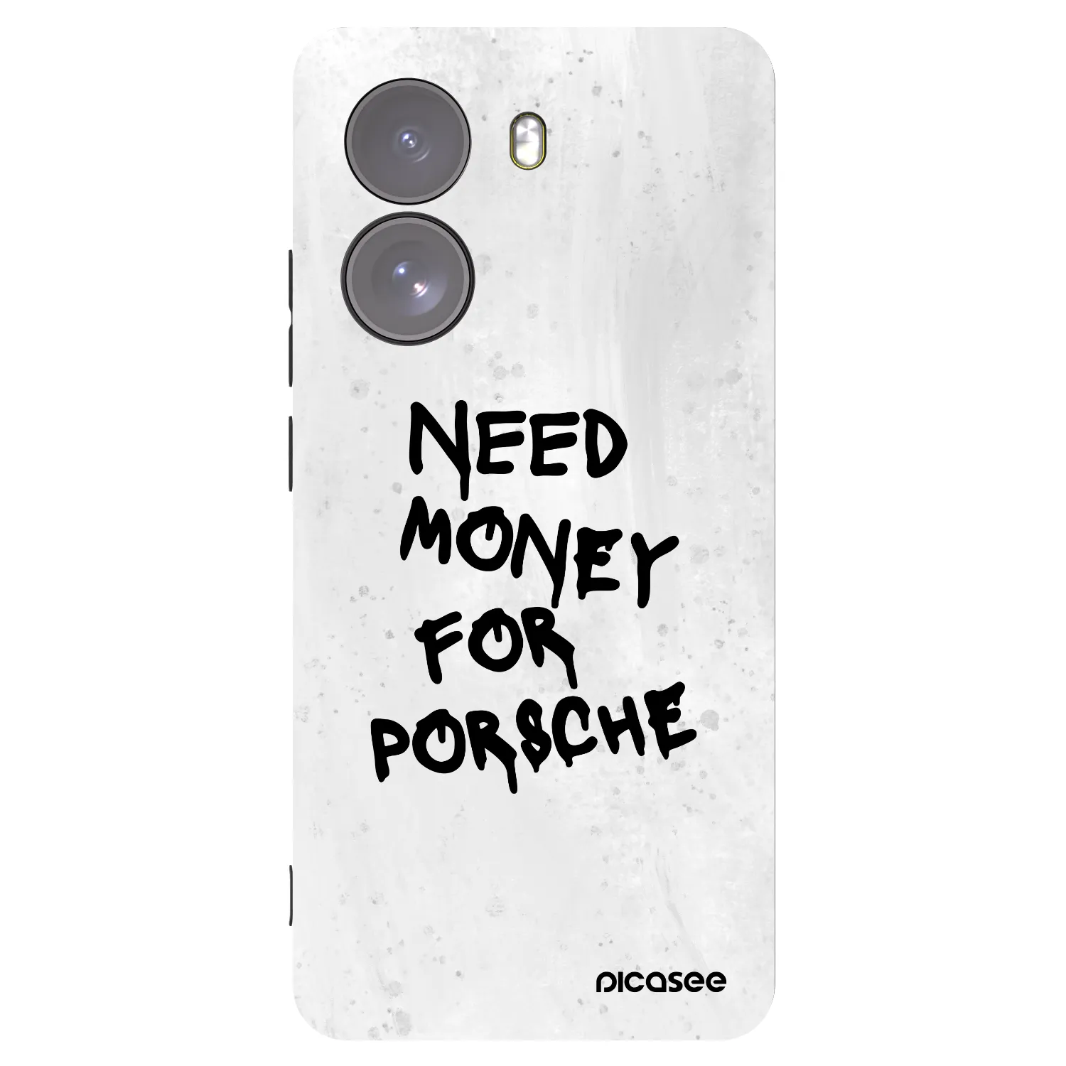 Picasee Μαύρη θήκη σιλικόνης για Xiaomi Poco X7 - White Dollar
