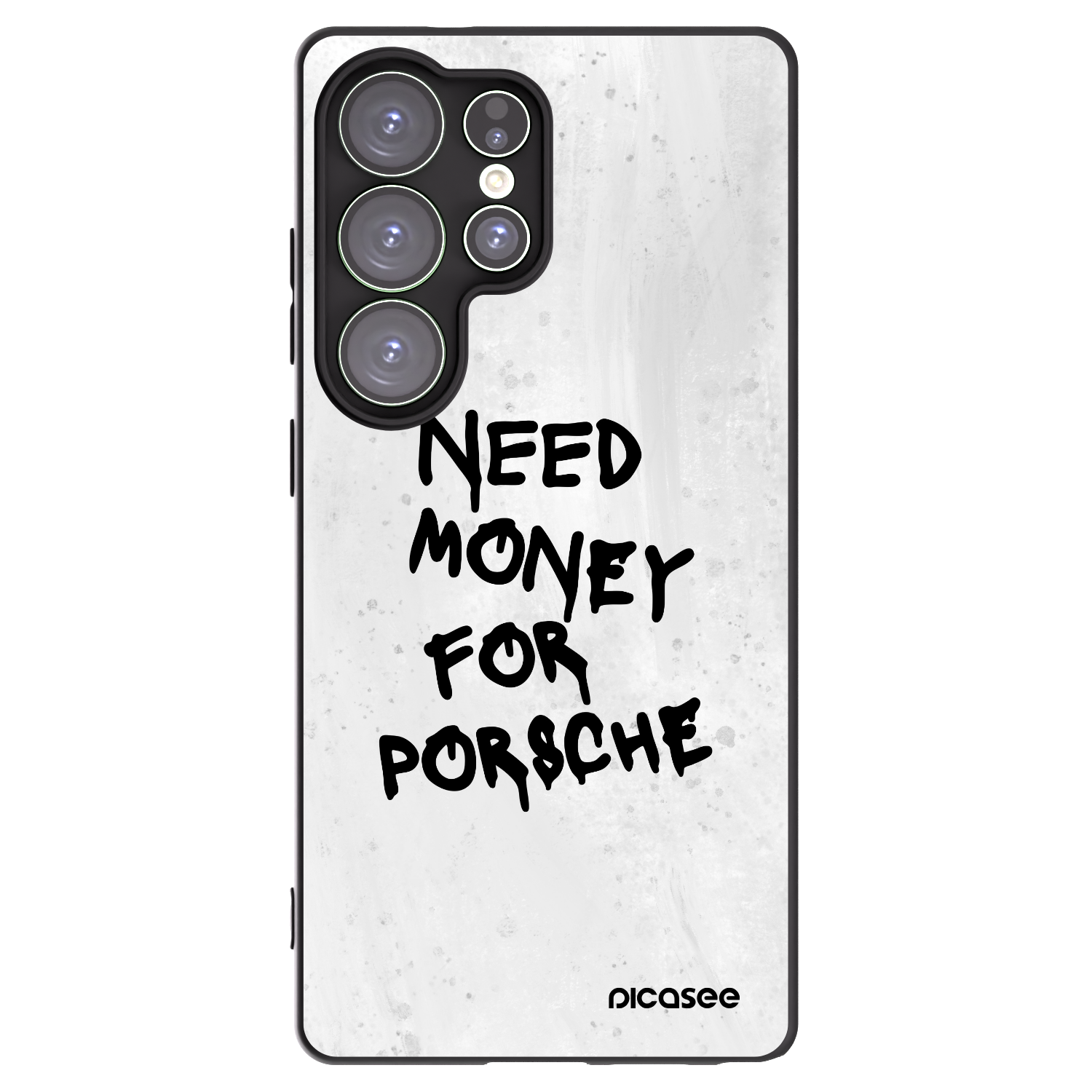 Picasee Μαύρη θήκη σιλικόνης για Samsung Galaxy S25 Ultra 5G - White Dollar